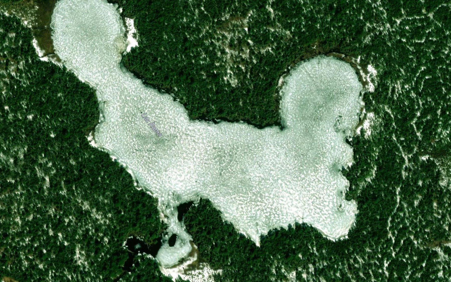 Satellite map of the Lac Rama