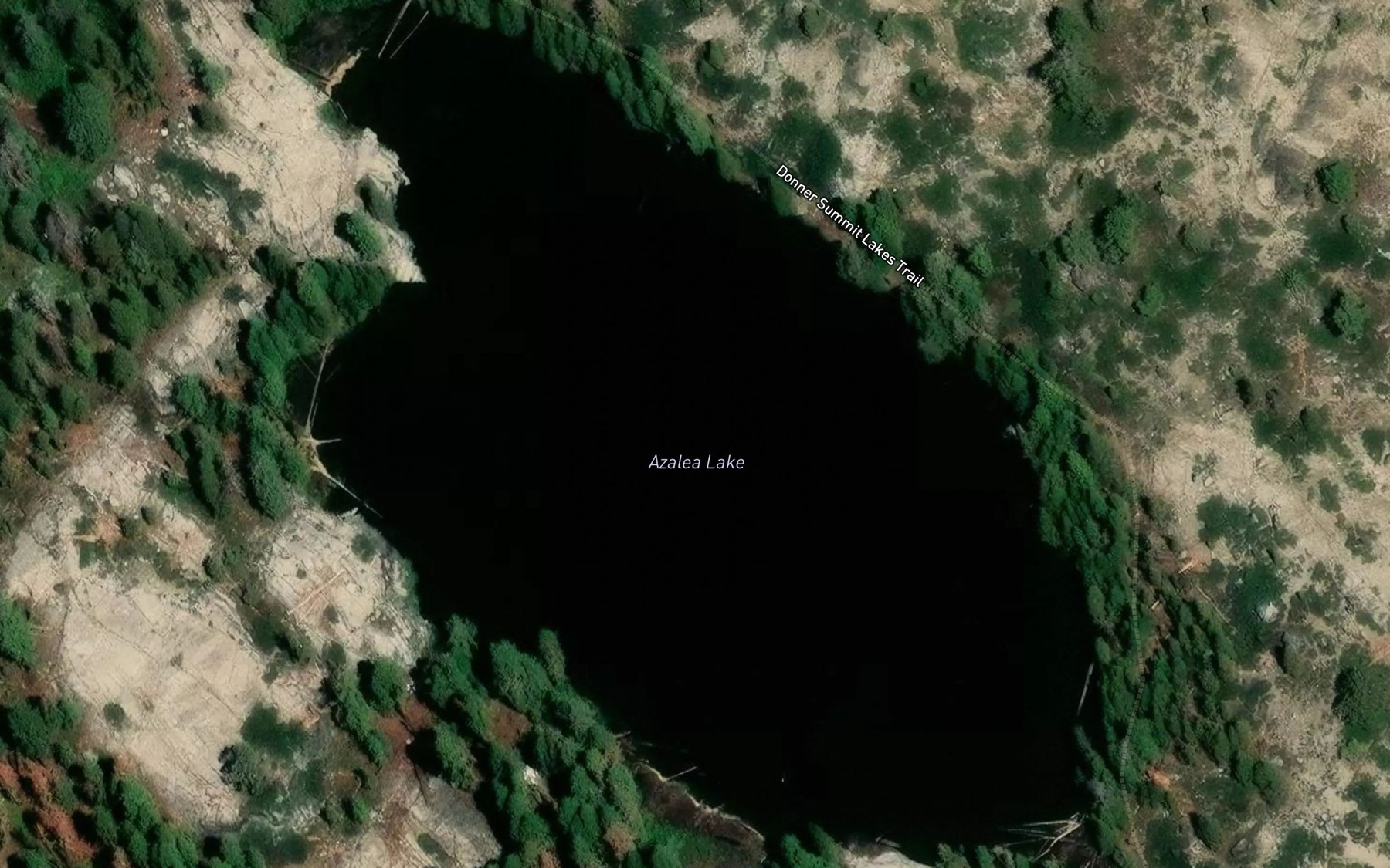 Satellite map of the Azalea Lake