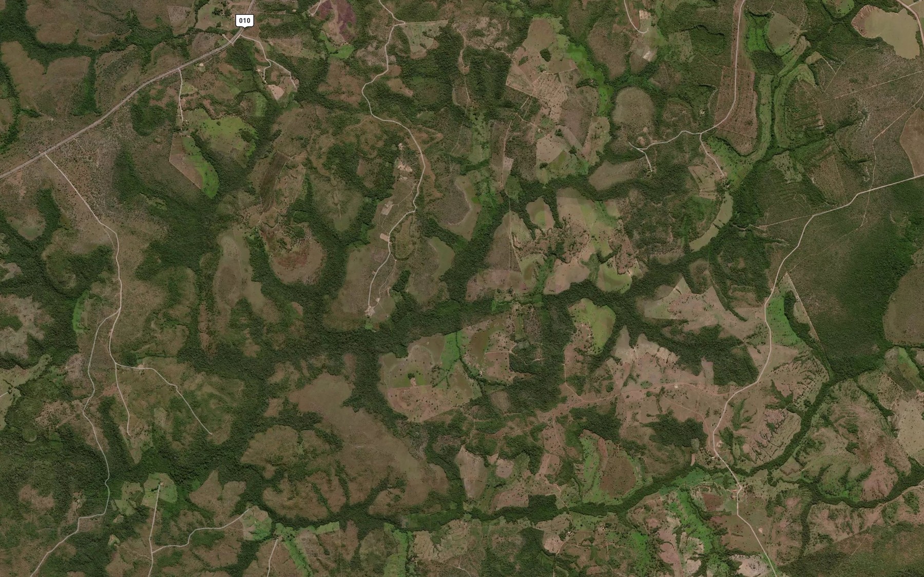 Satellite map of the Corrego do Anisio