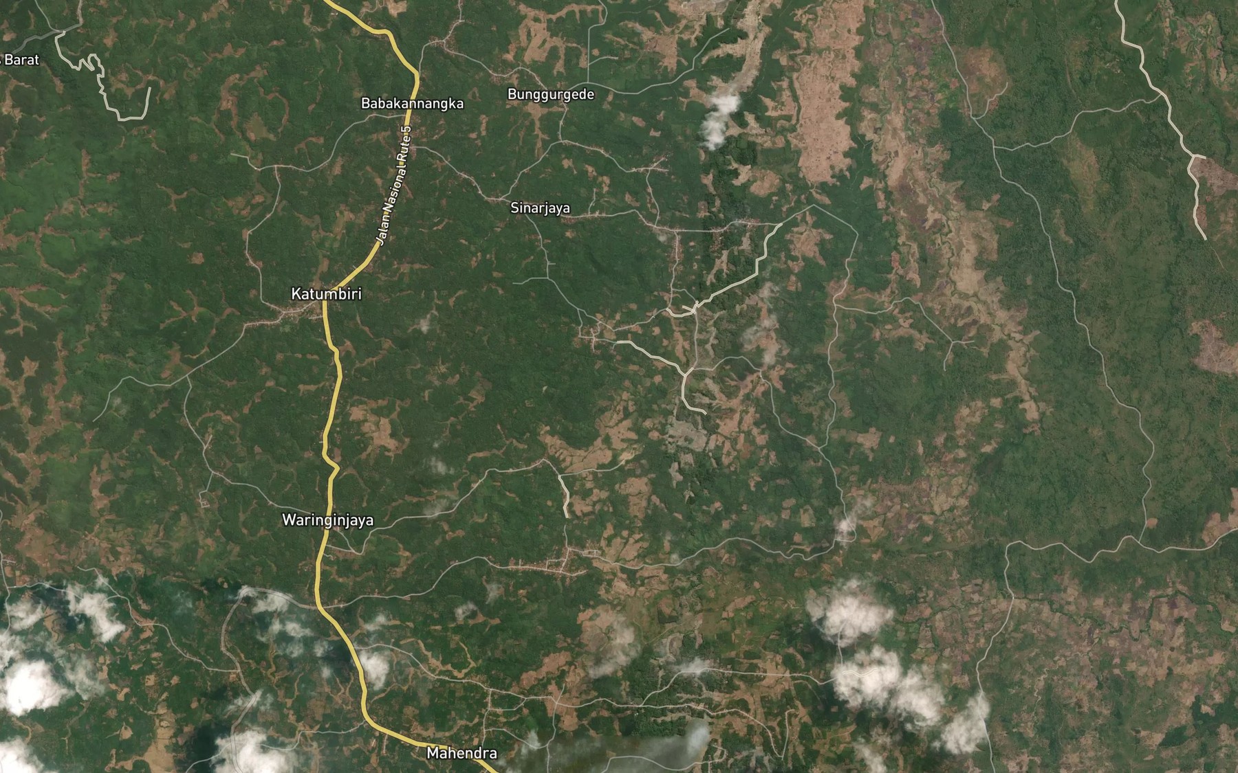 Satellite map of the Ci Kadongdong