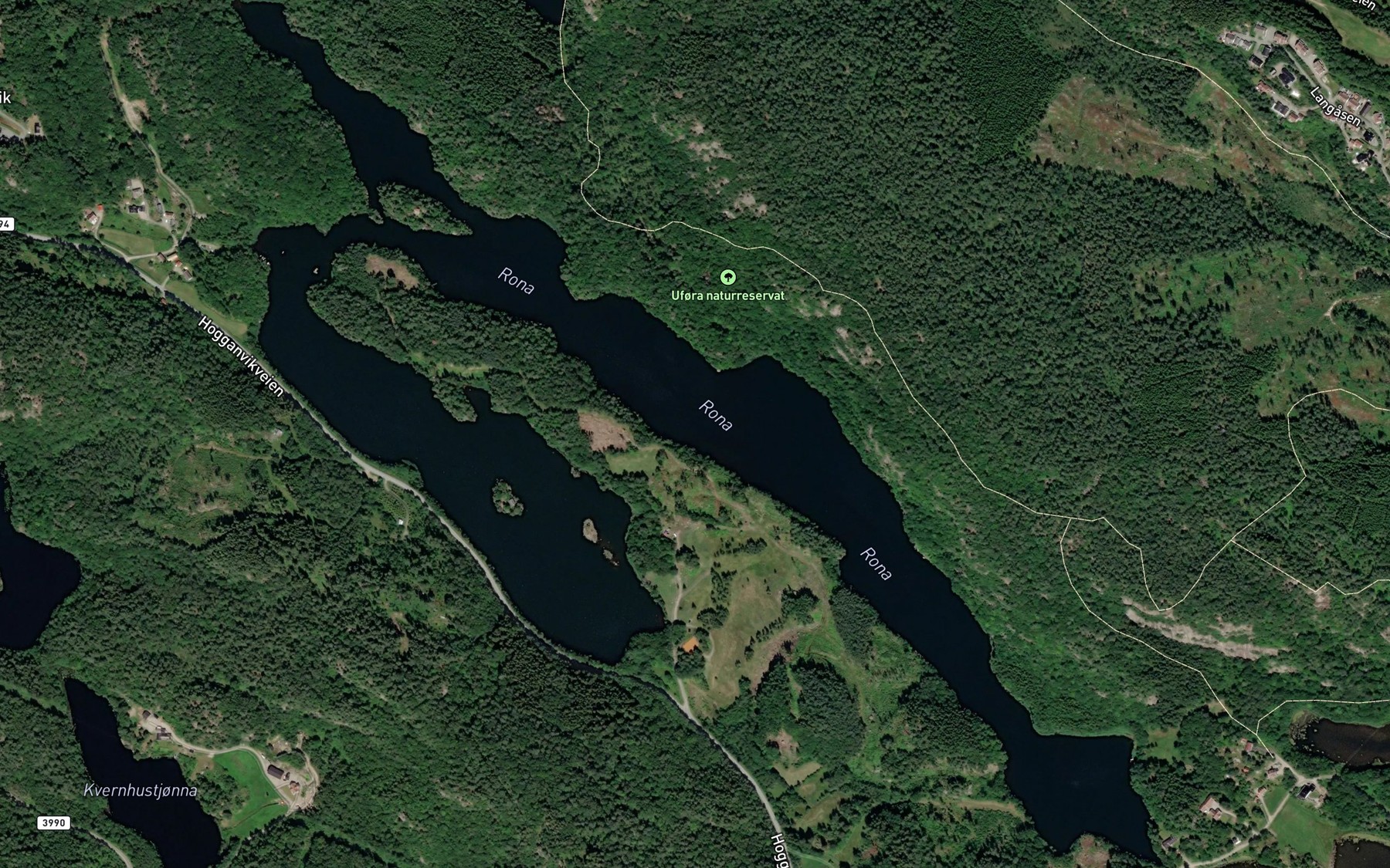 Satellite map of the Bongstovannet