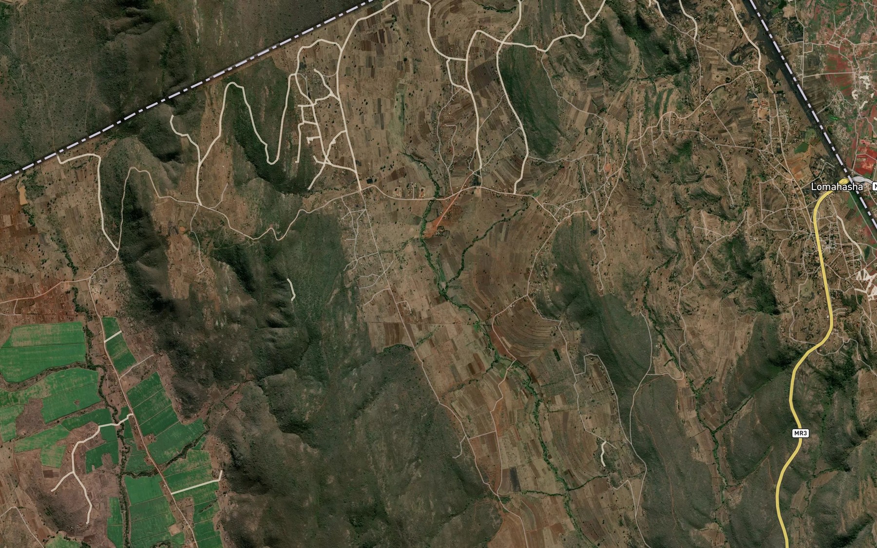 Satellite map of the Nkalashana