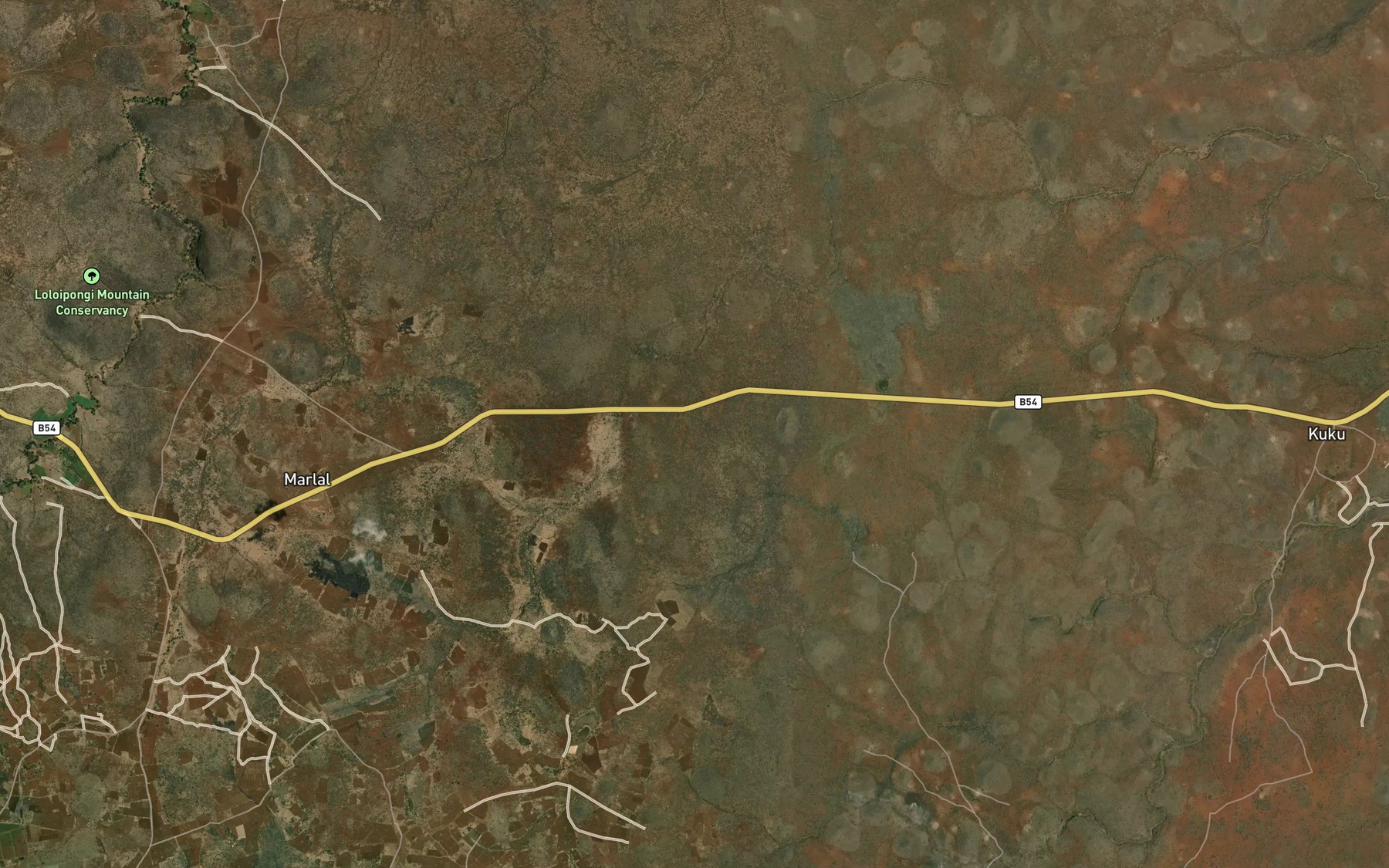 Satellite map of the Olengatunyo