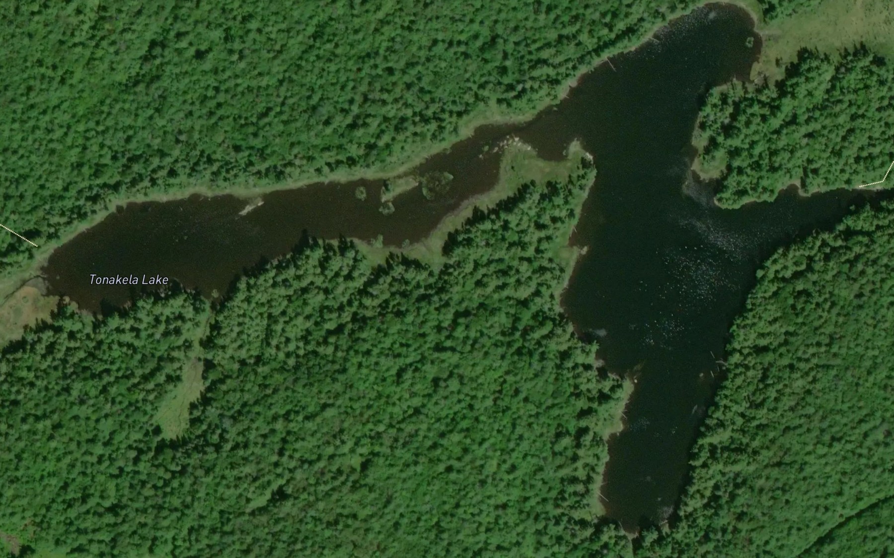 Satellite map of the Tonakela Lake