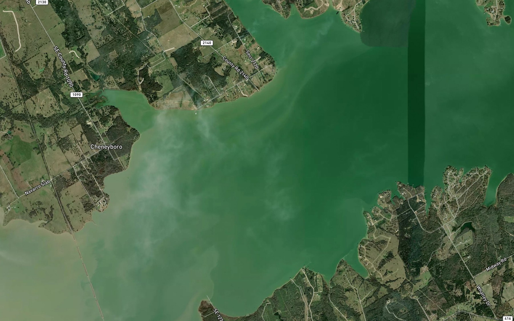 Satellite map of the Grape Creek
