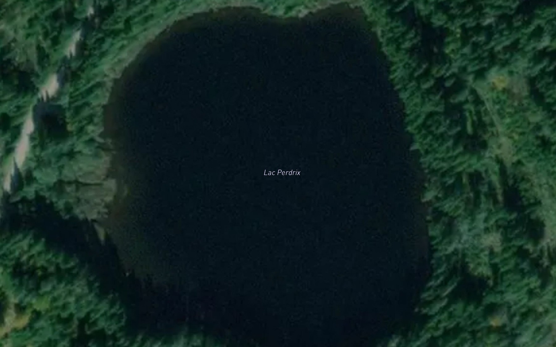 Satellite map of the Lac Perdrix