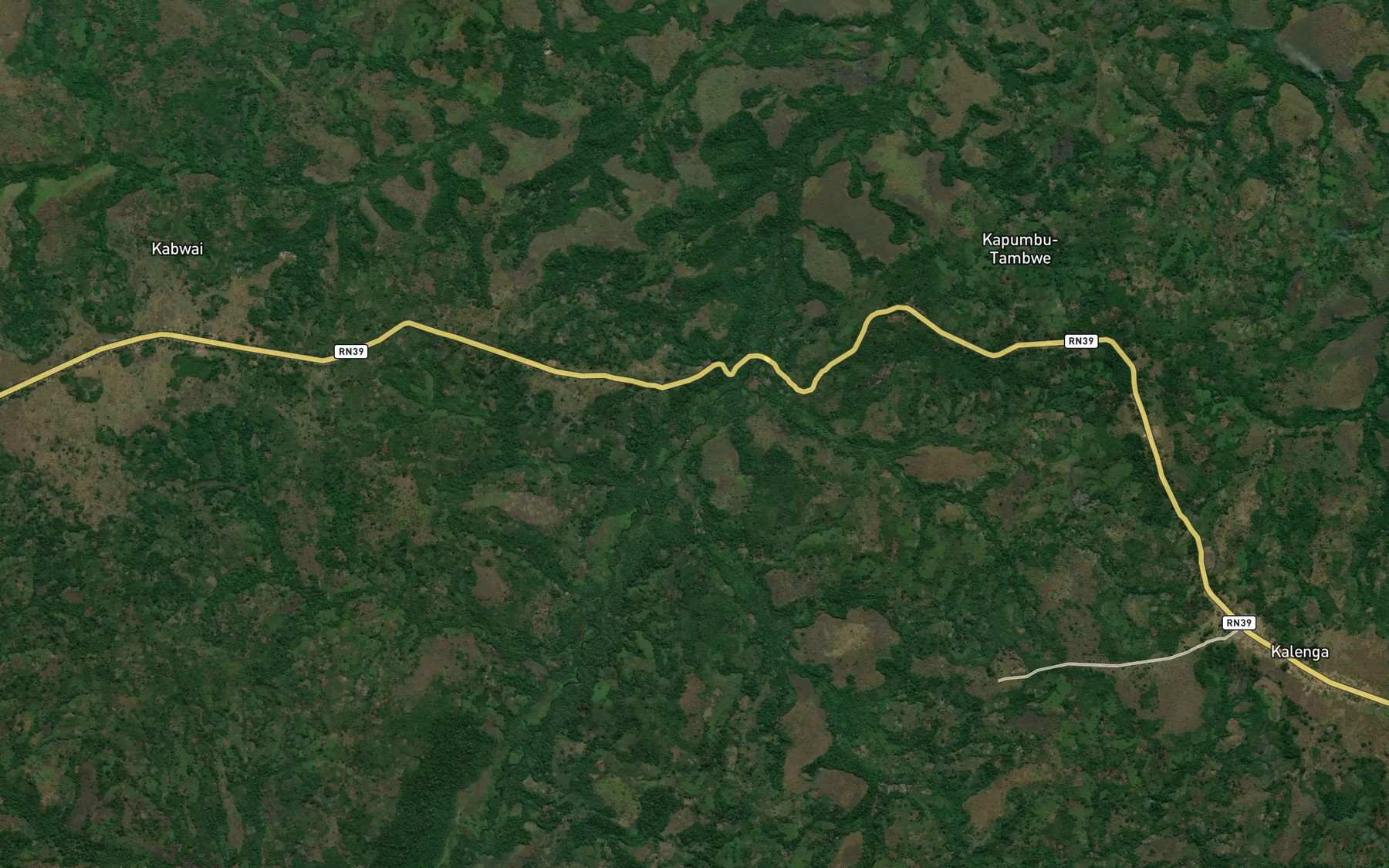 Satellite map of the Tshintshi