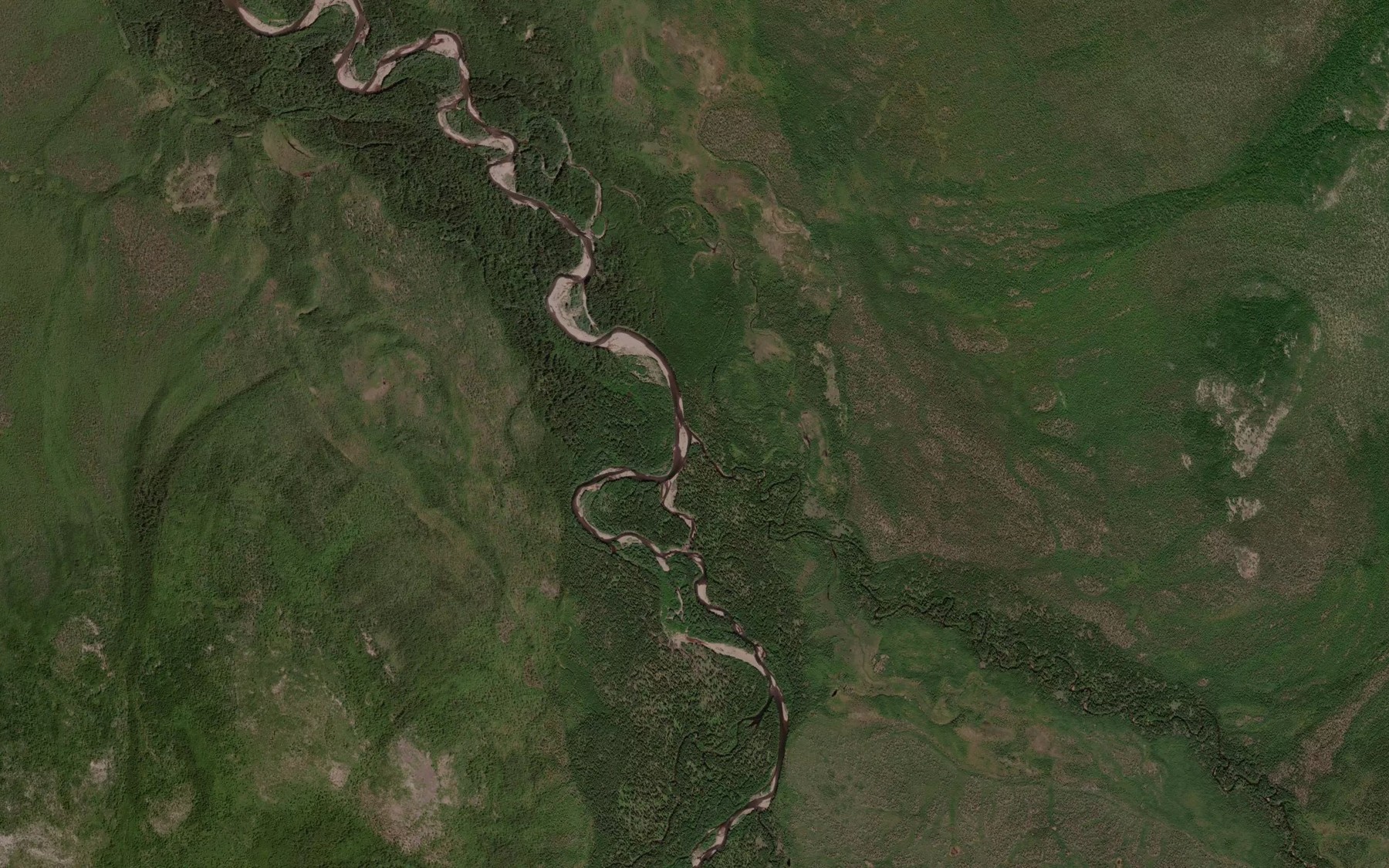 Satellite map of the Yakcha