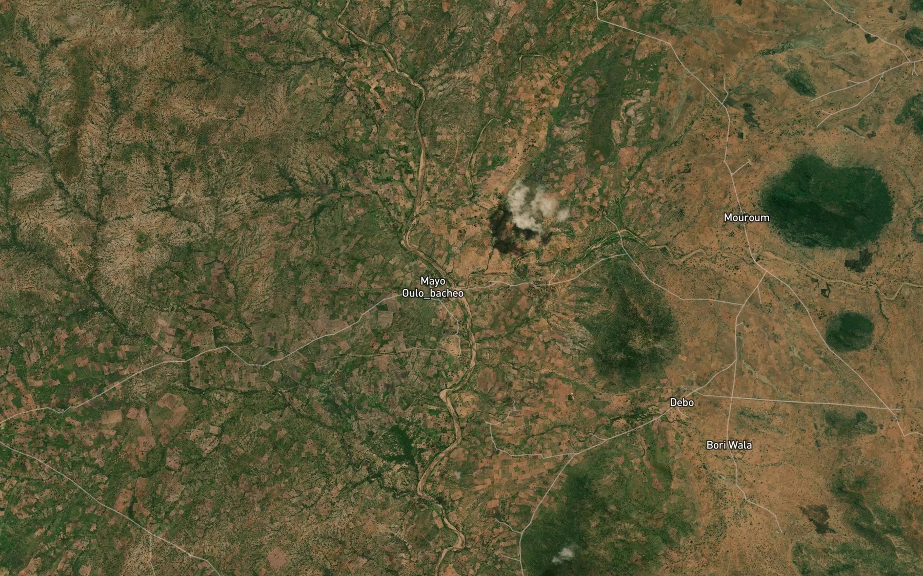Satellite map of the Mayo Mouroum