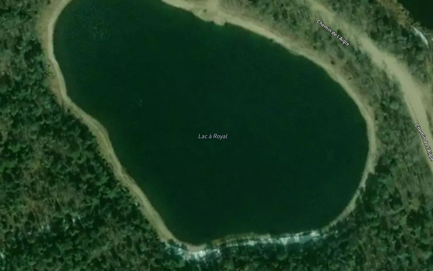 Satellite map of the Lac a Royal