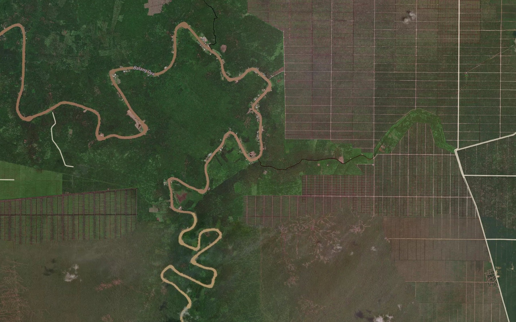 Satellite map of the Sungai Narub