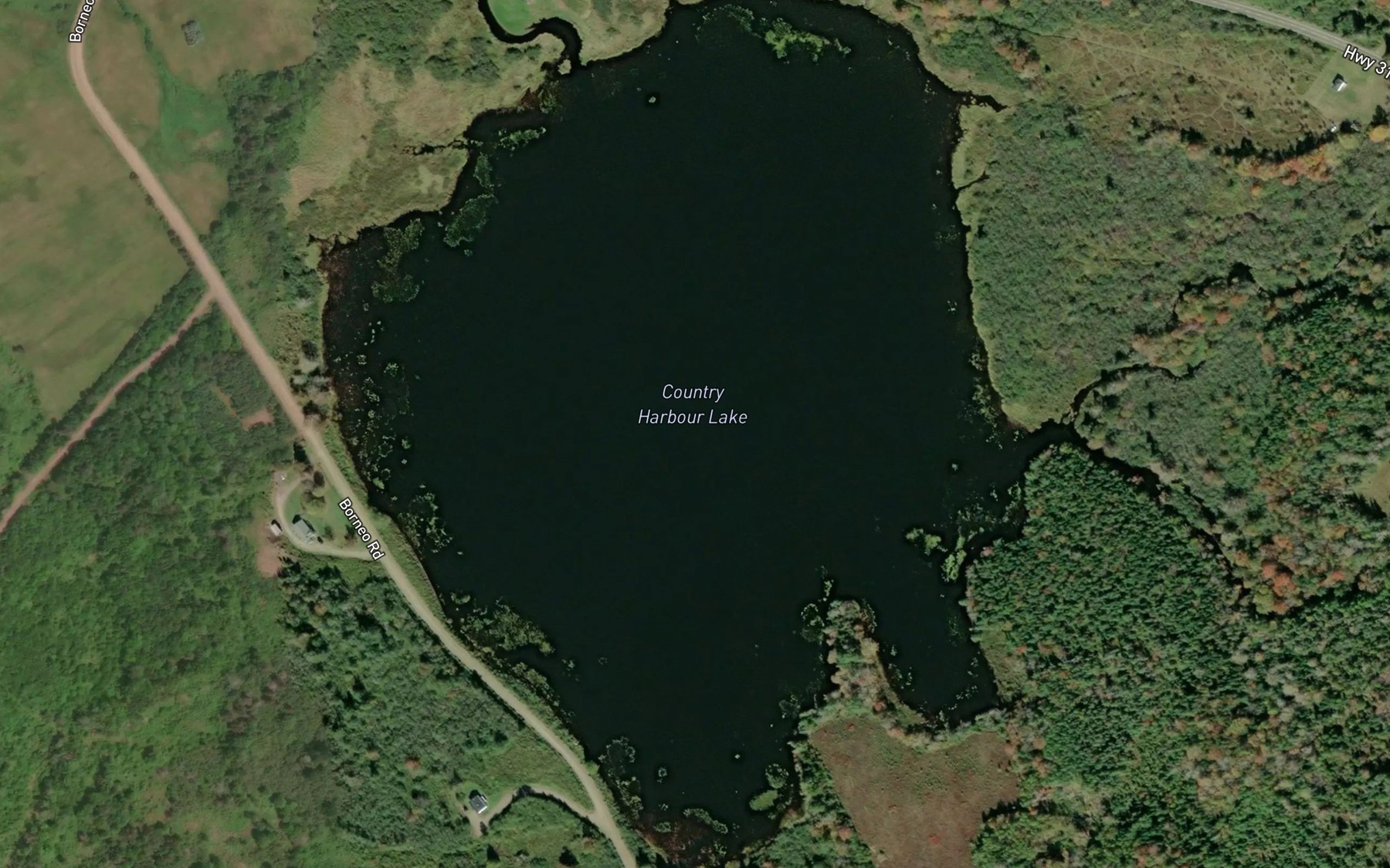 Satellite map of the Country Harbour Lake