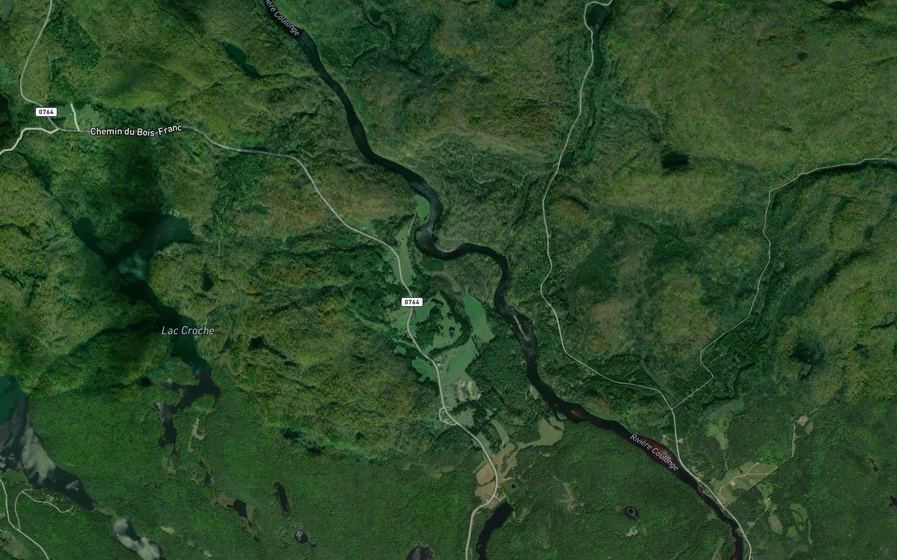 Satellite map of the Lac Malette