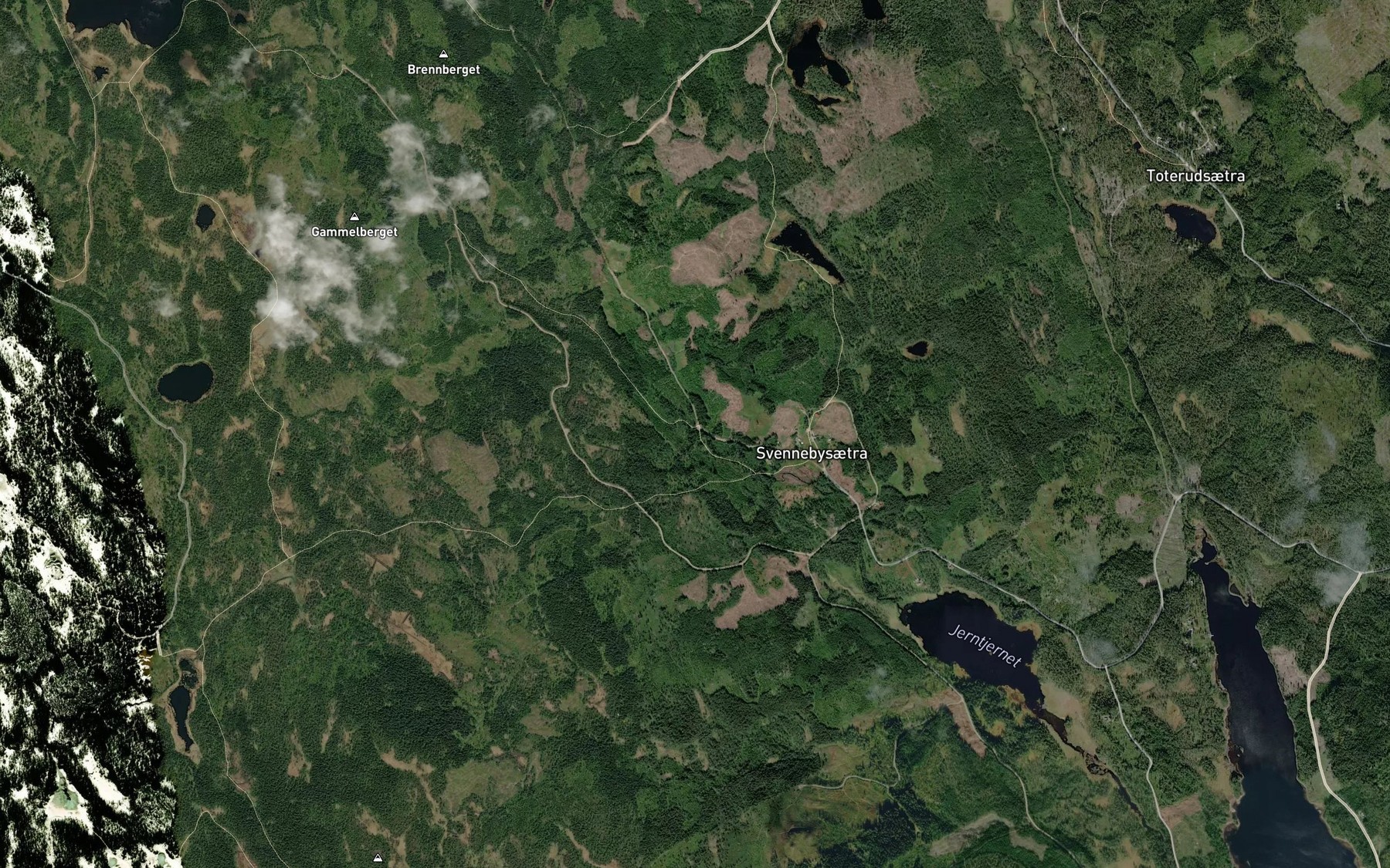 Satellite map of the Trebekkmotet