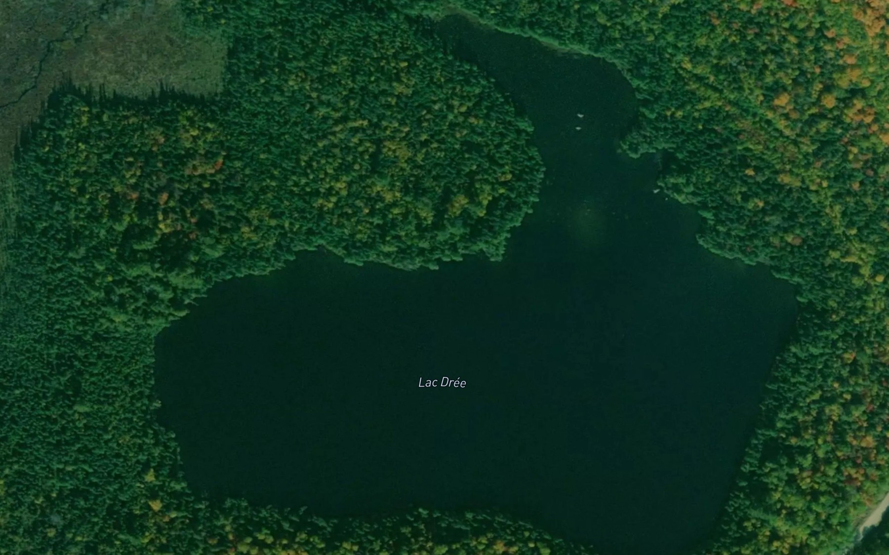 Satellite map of the Lac Dree