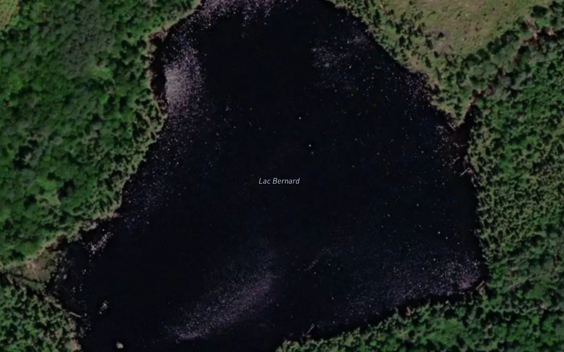 Satellite map of the Lac Bernard