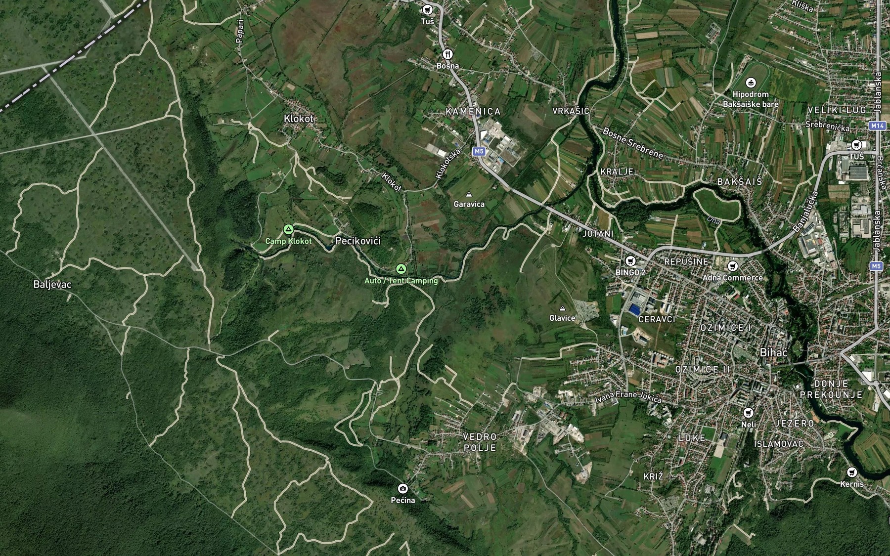 Satellite map of the Lisa