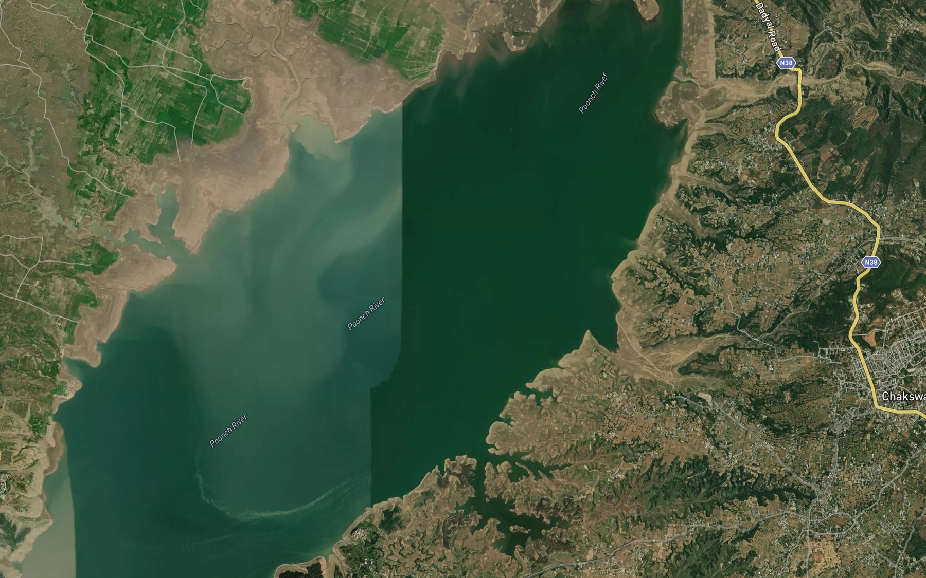 Satellite map of the Punch