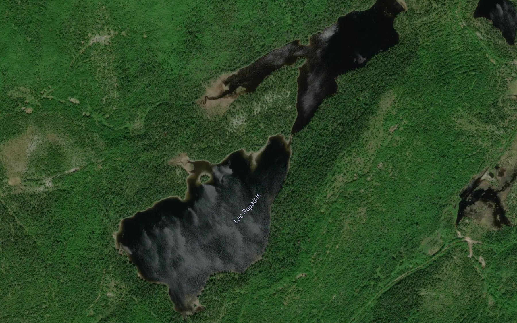 Satellite map of the Lac Rupalais