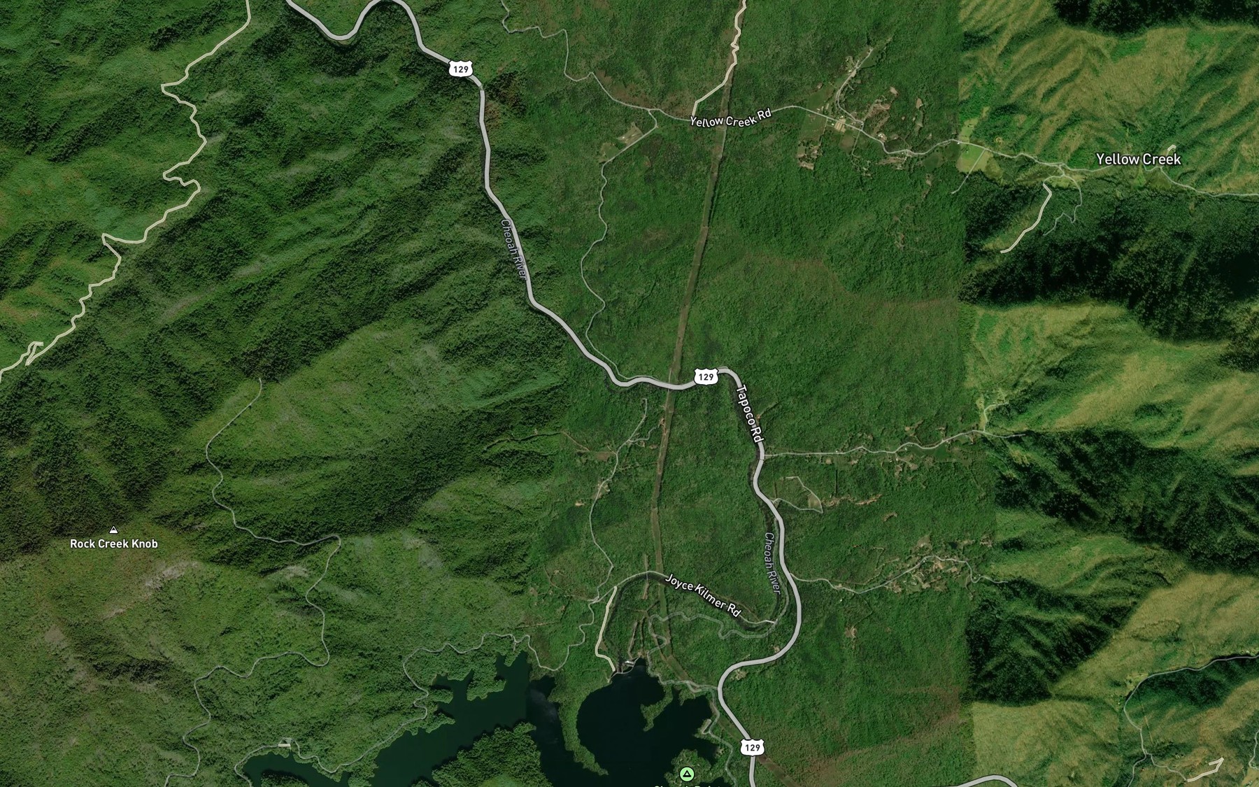 Satellite map of the Gold Mine Branch