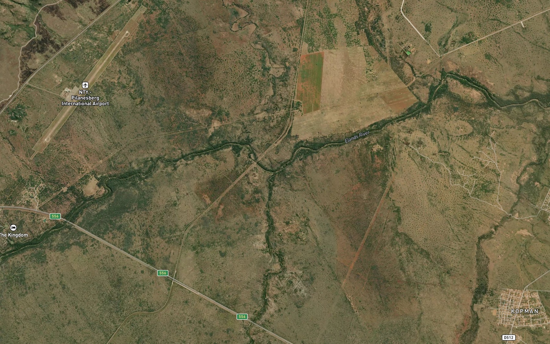 Satellite map of the Leragane