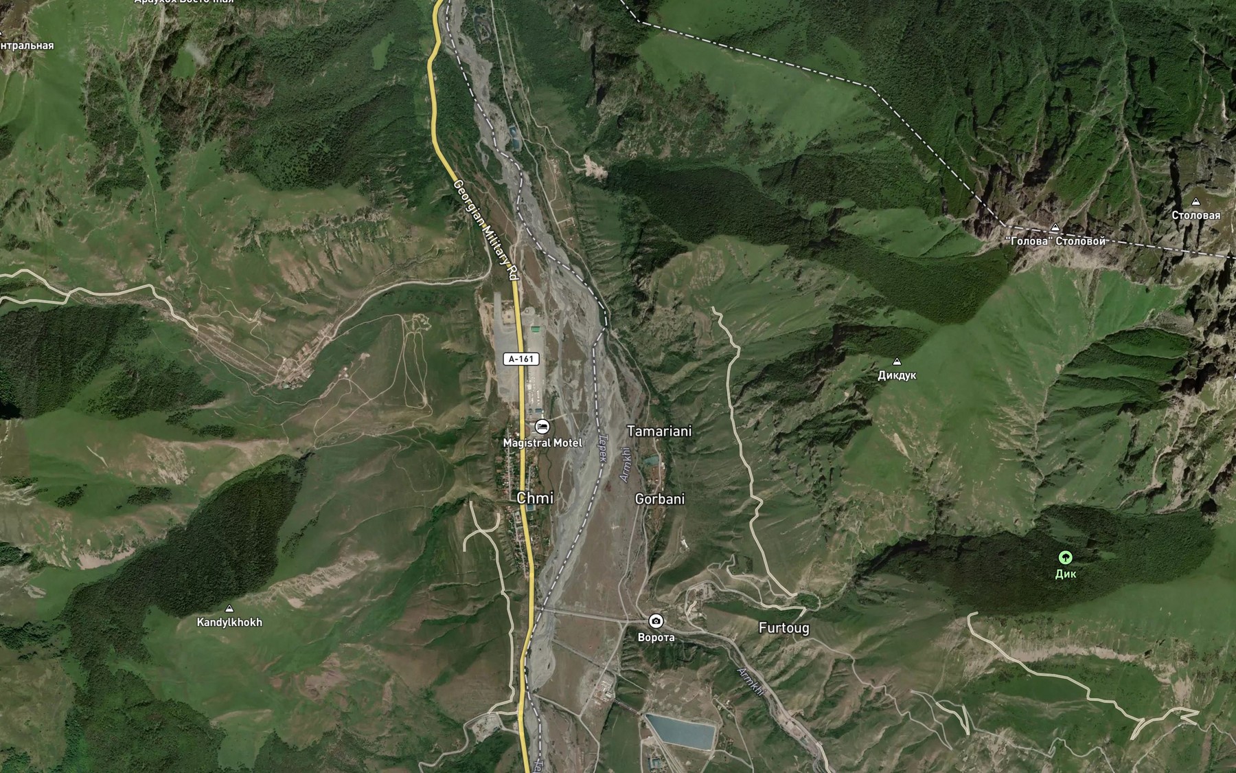Satellite map of the Armkhi