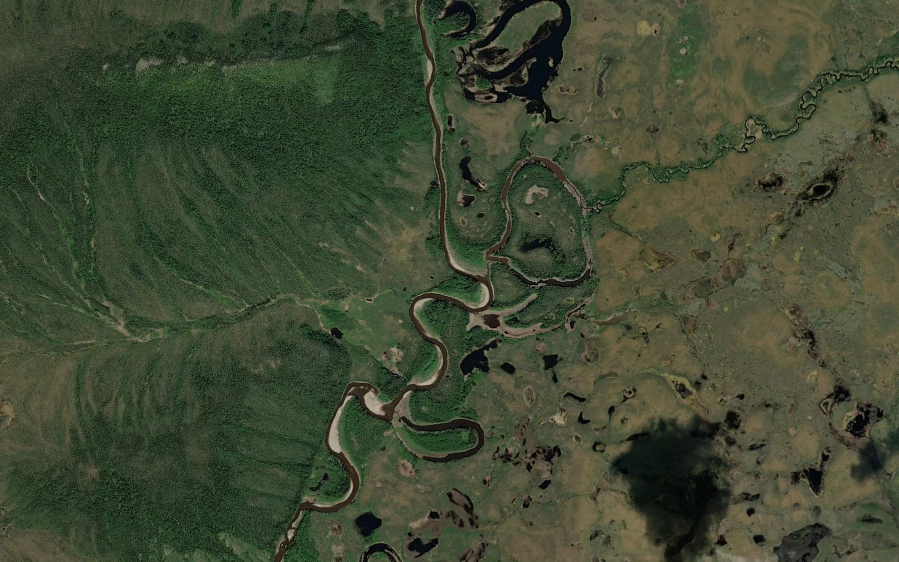 Satellite map of the Gukhzna Creek