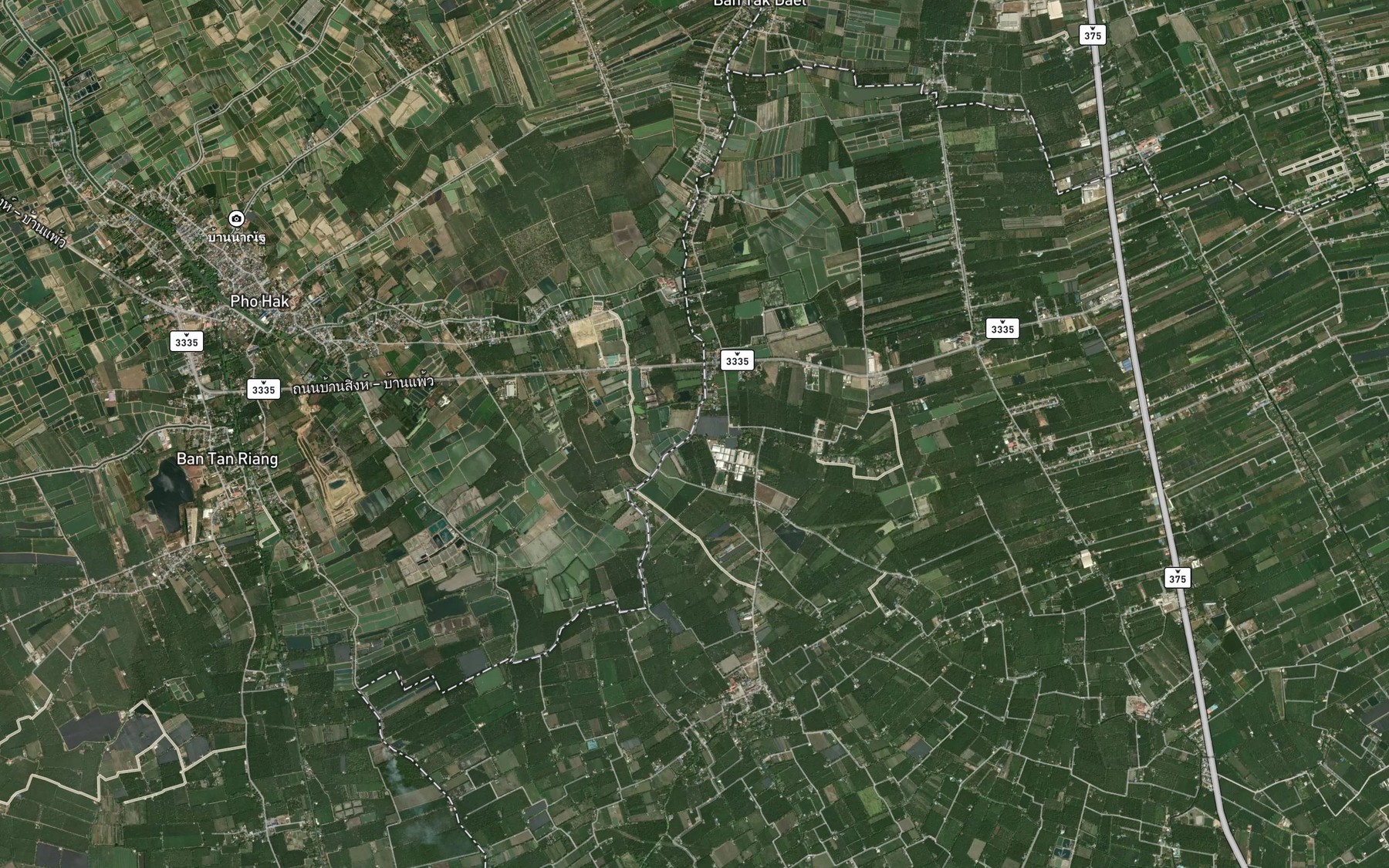 Satellite map of the Khlong Don Charoen