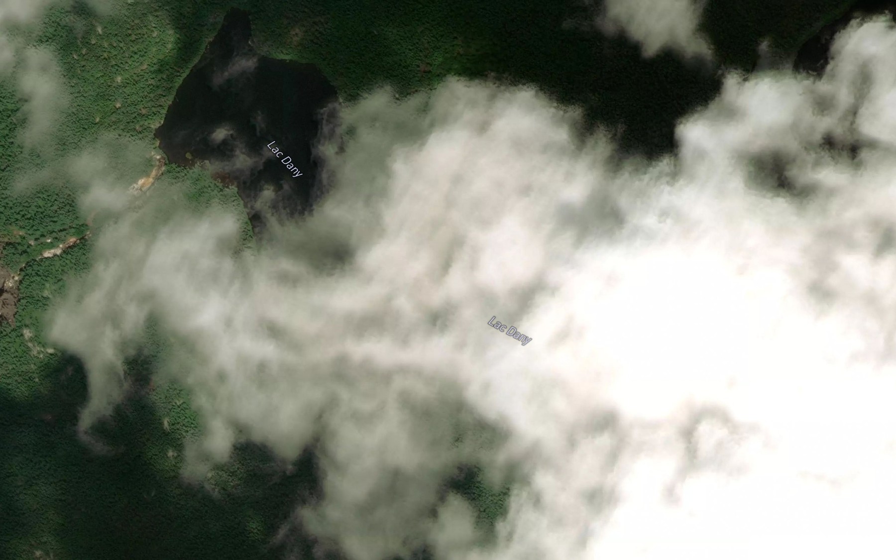 Satellite map of the Lac Dany