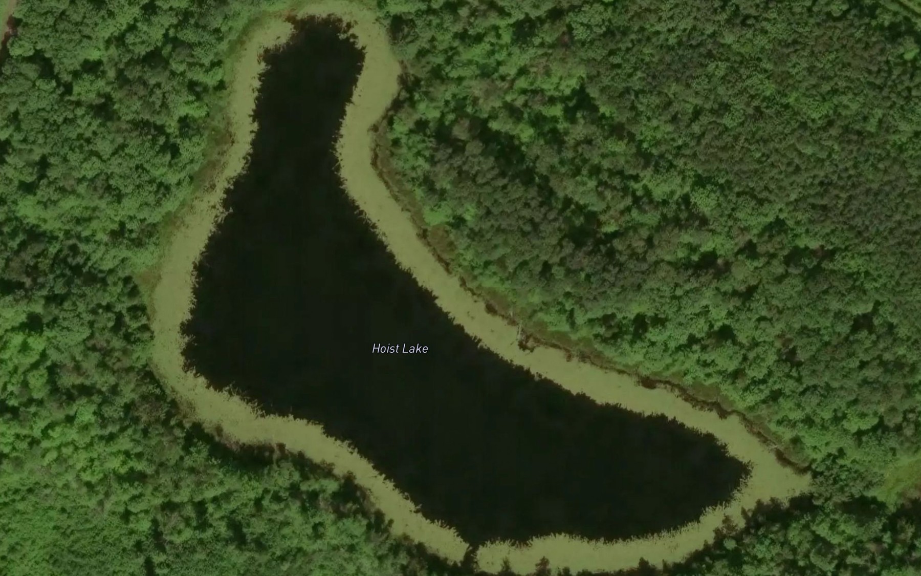 Satellite map of the Hoist Lake