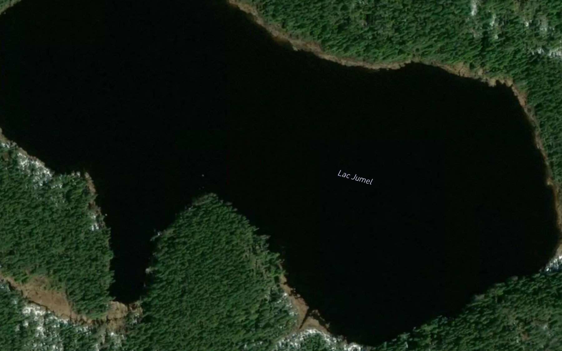 Satellite map of the Lac Jumel