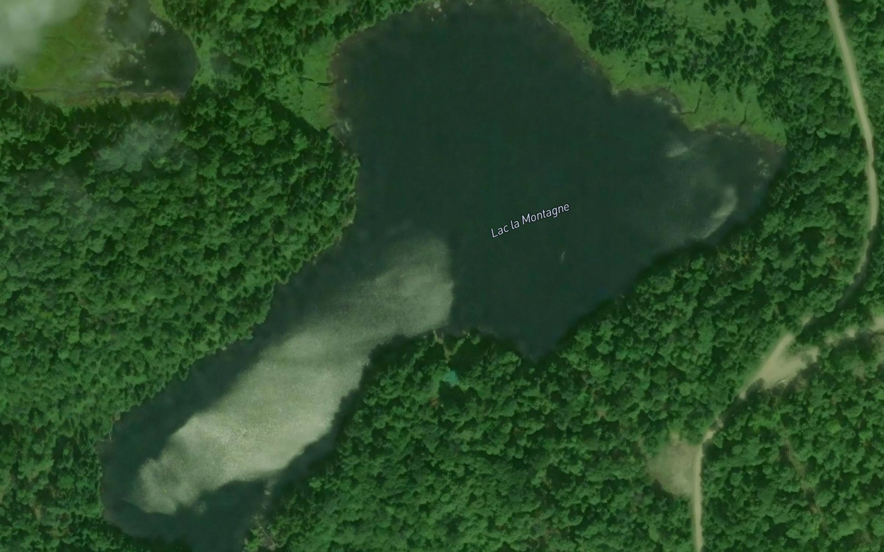 Satellite map of the Lac la Montagne
