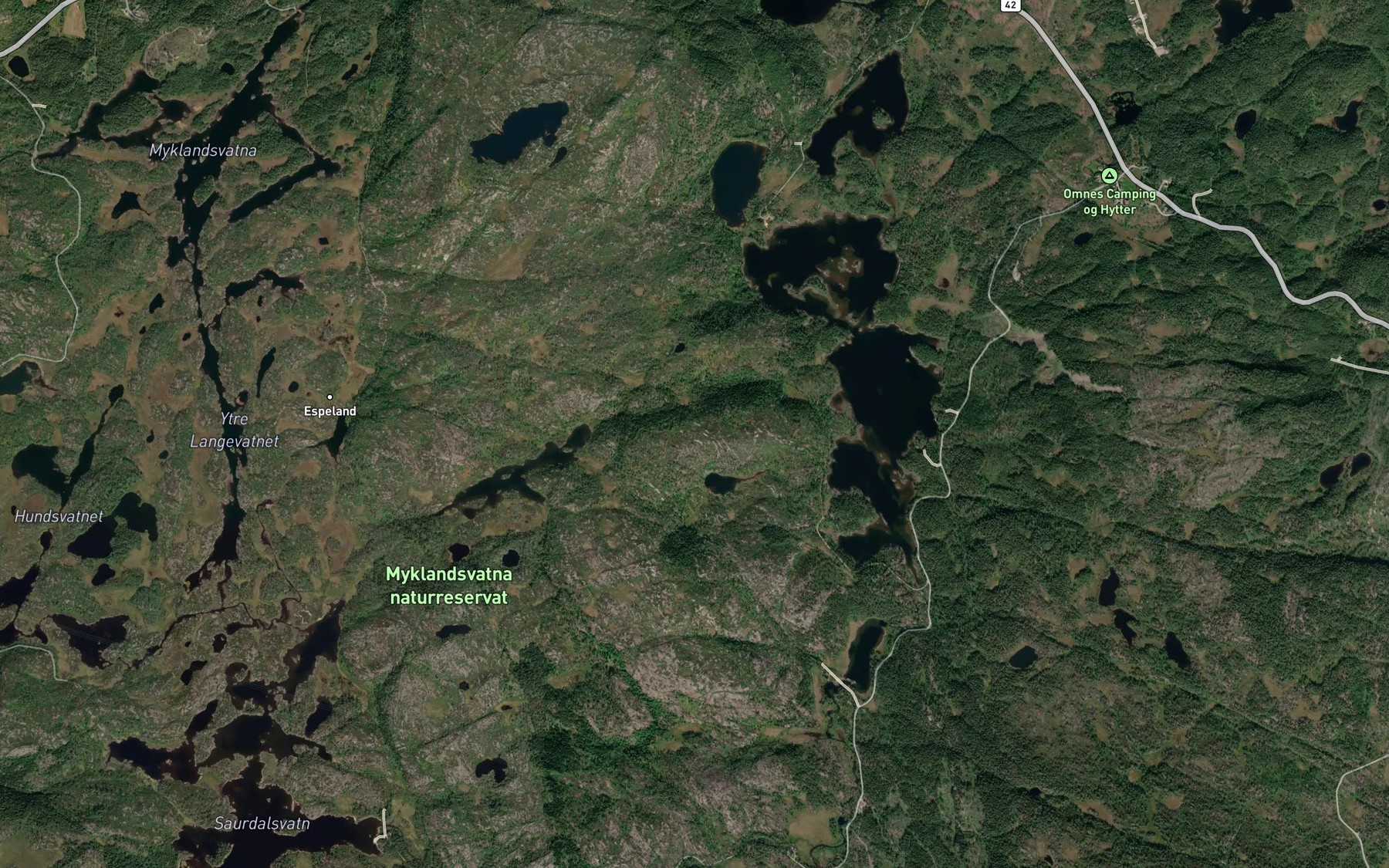 Satellite map of the Hauketjonn