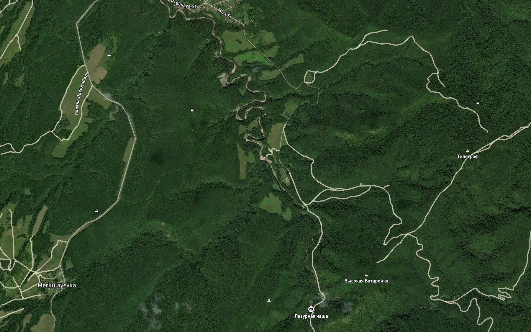 Satellite map of the Merkulayevka