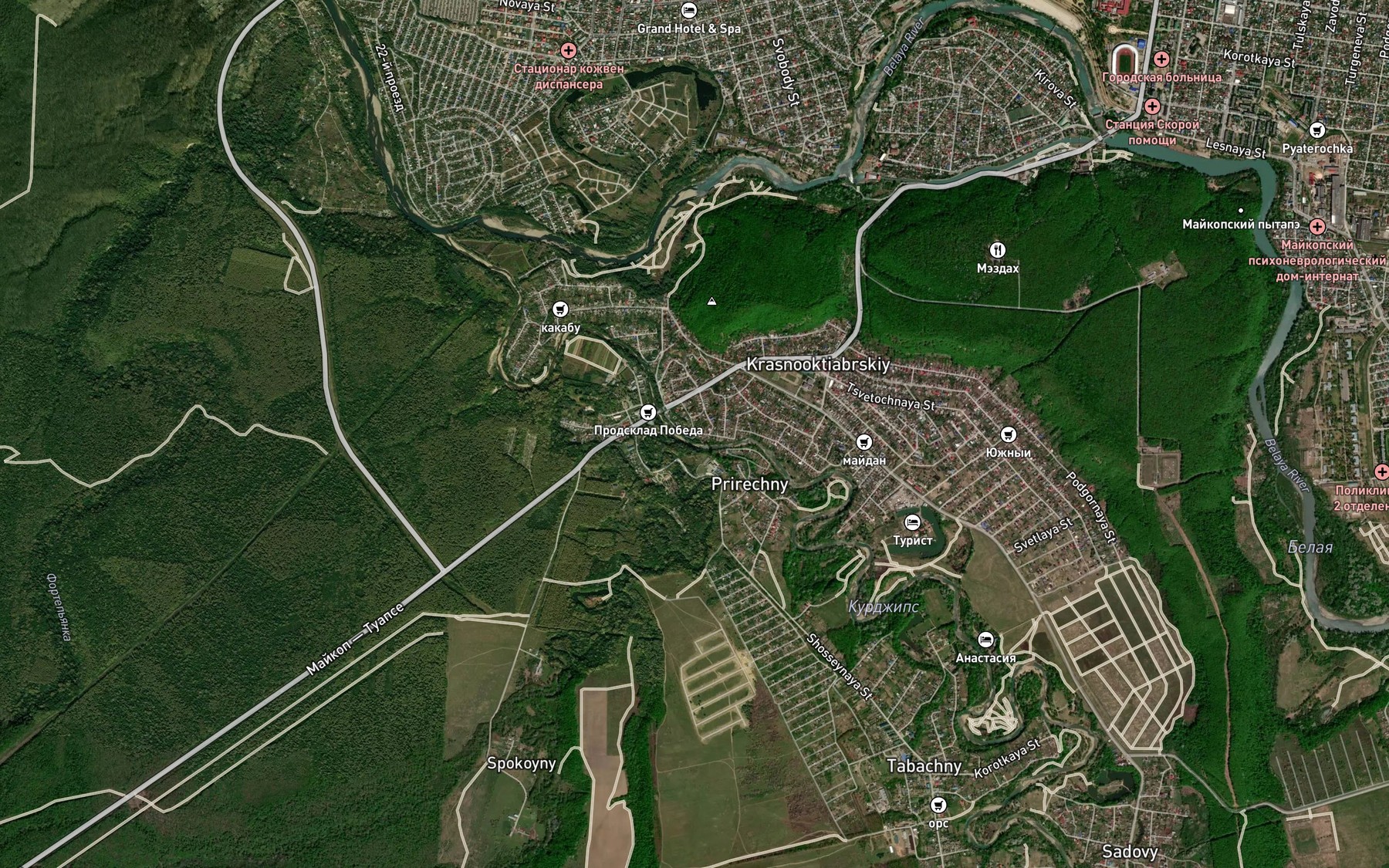 Satellite map of the Luchka