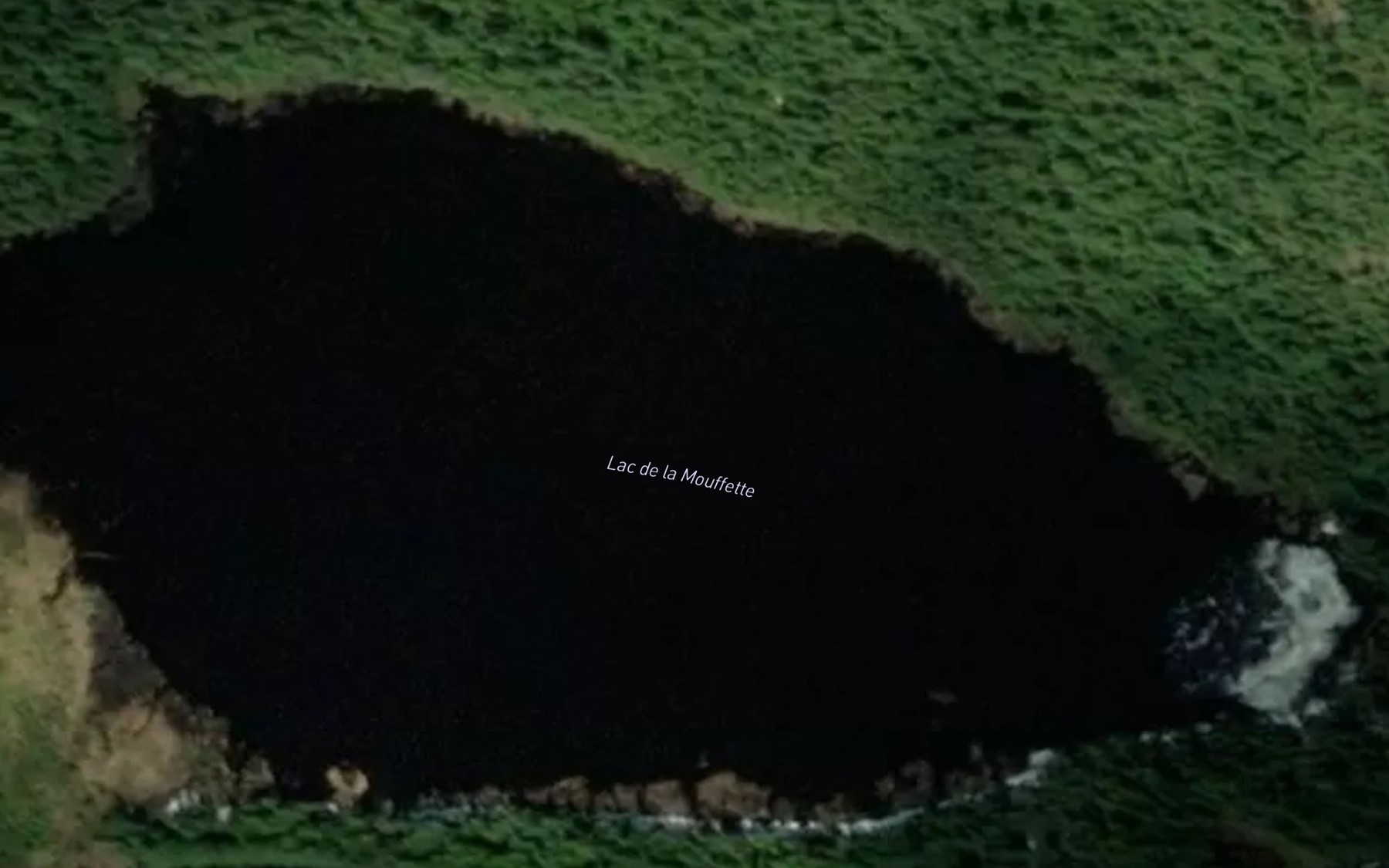 Satellite map of the Lac de la Mouffette