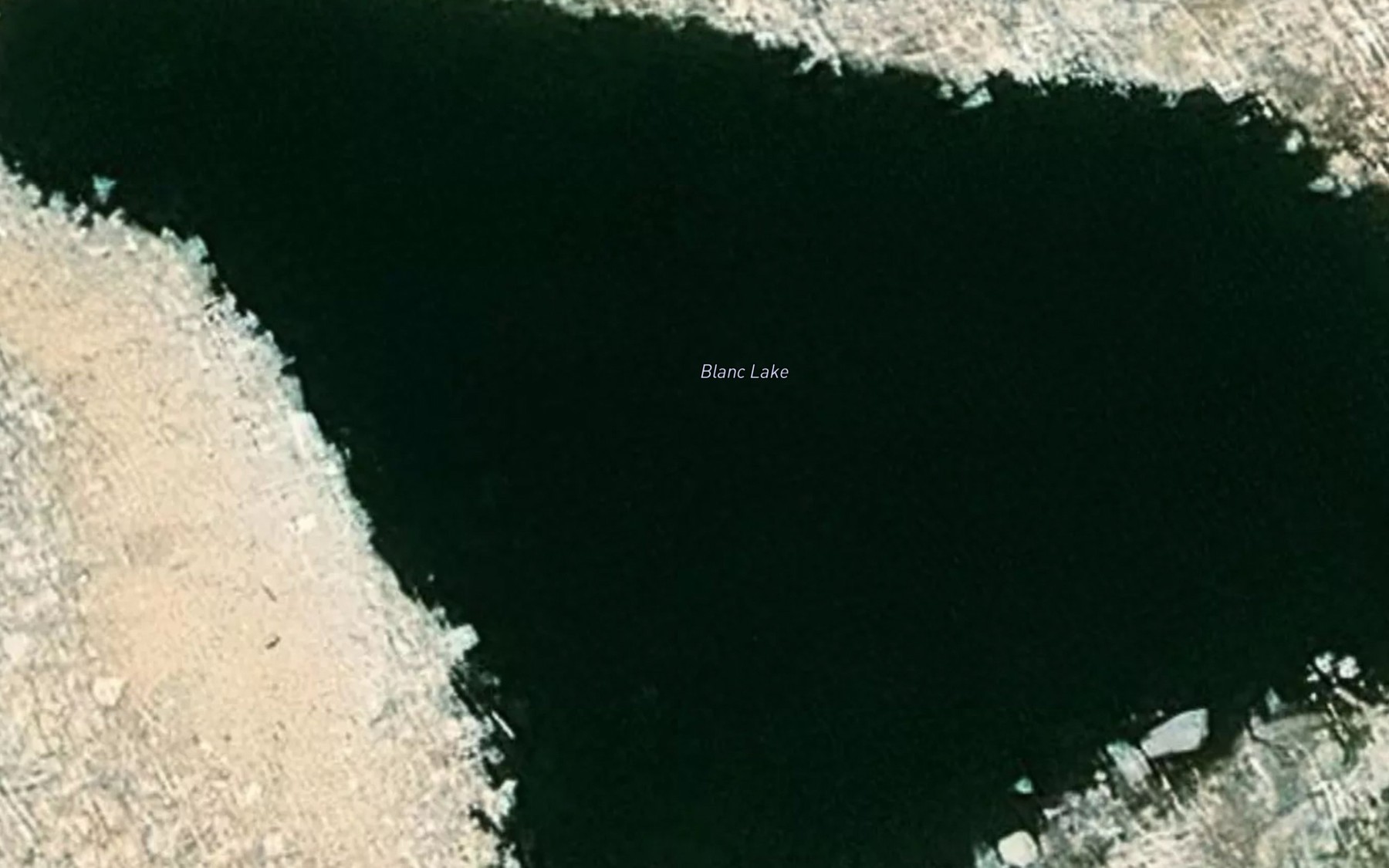 Satellite map of the Blanc Lake