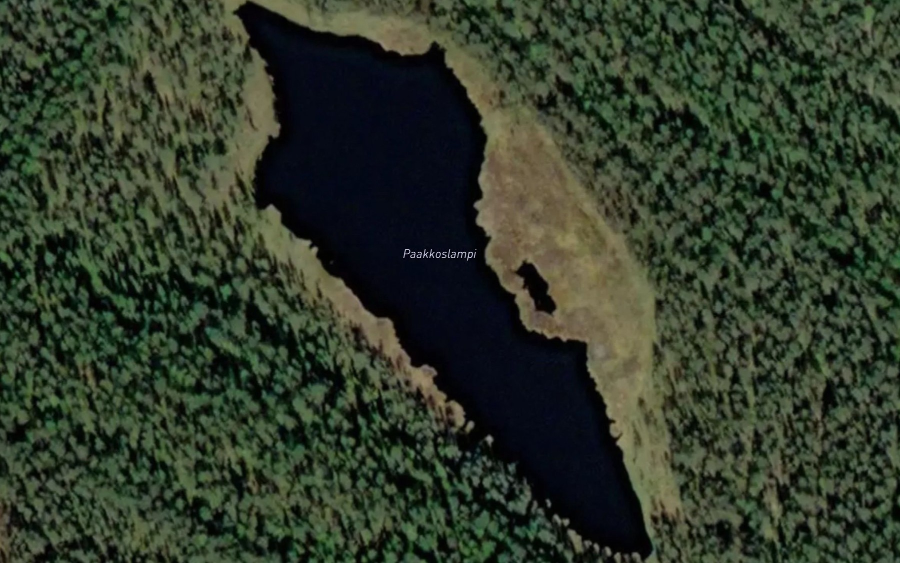 Satellite map of the Paakkoslampi