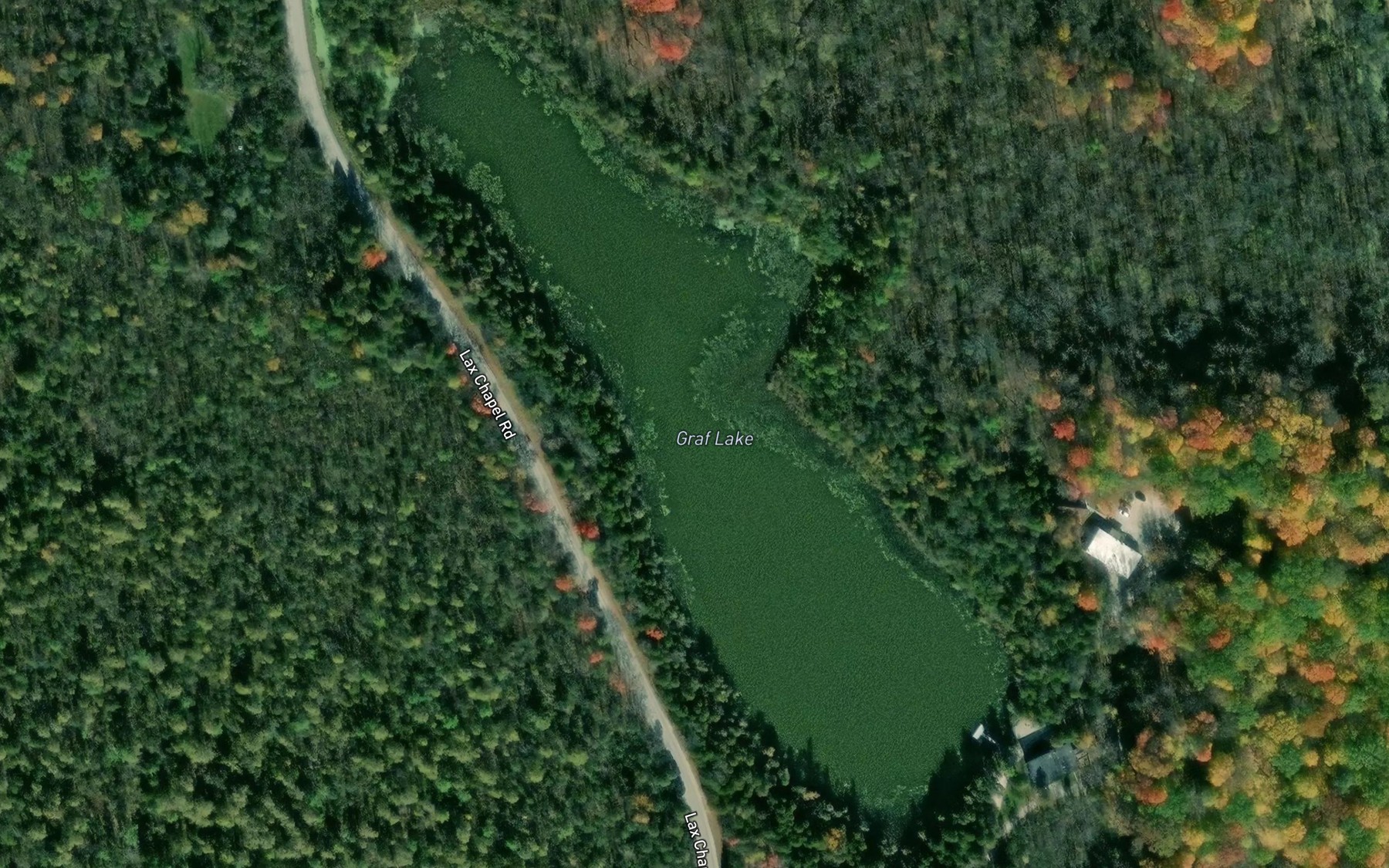 Satellite map of the Graf Lake