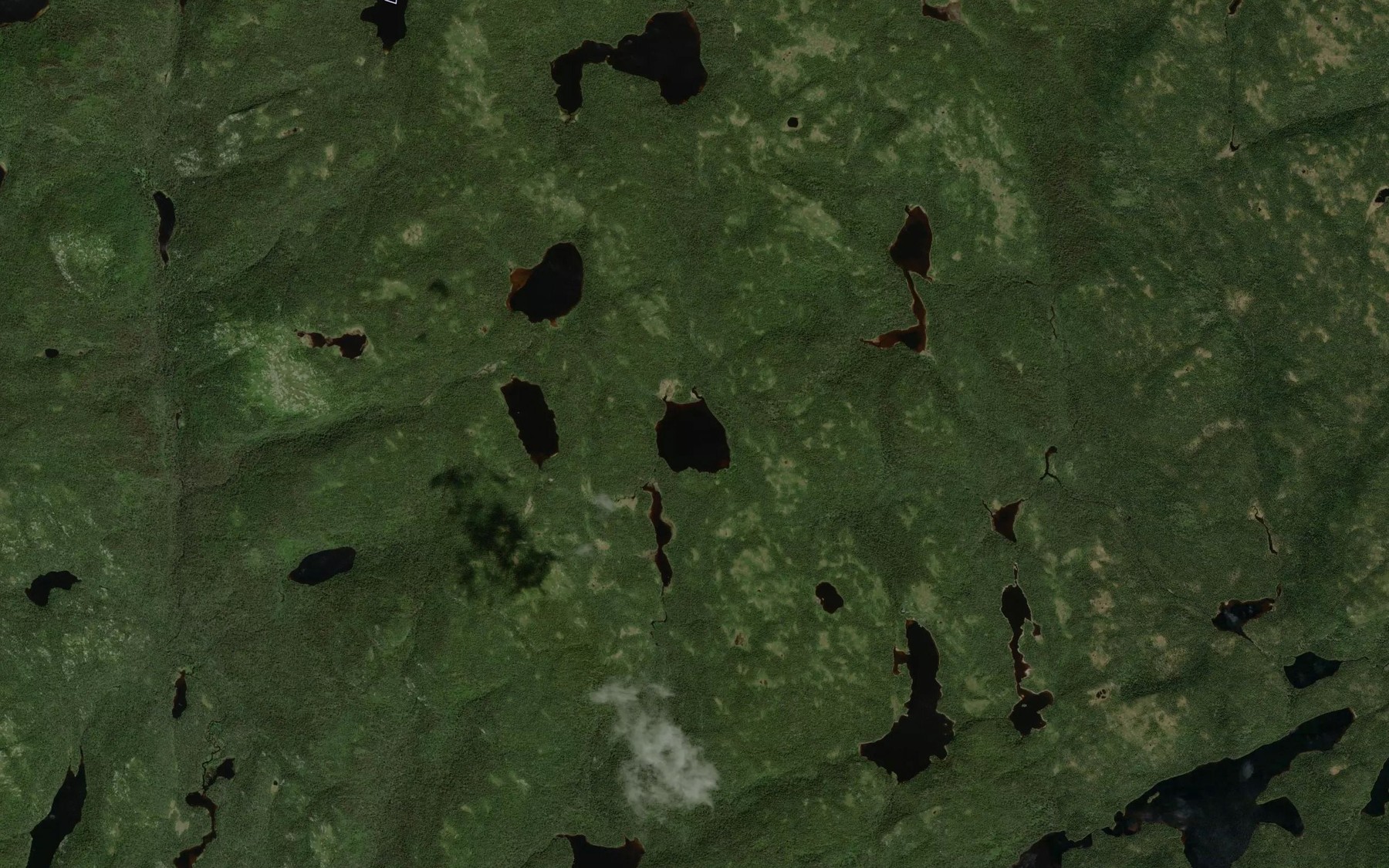 Satellite map of the Lac de la Recheur
