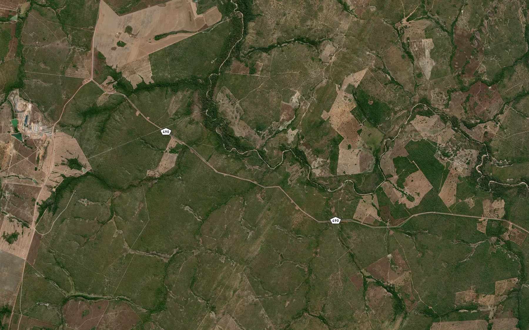 Satellite map of the Corrego Cipozinho