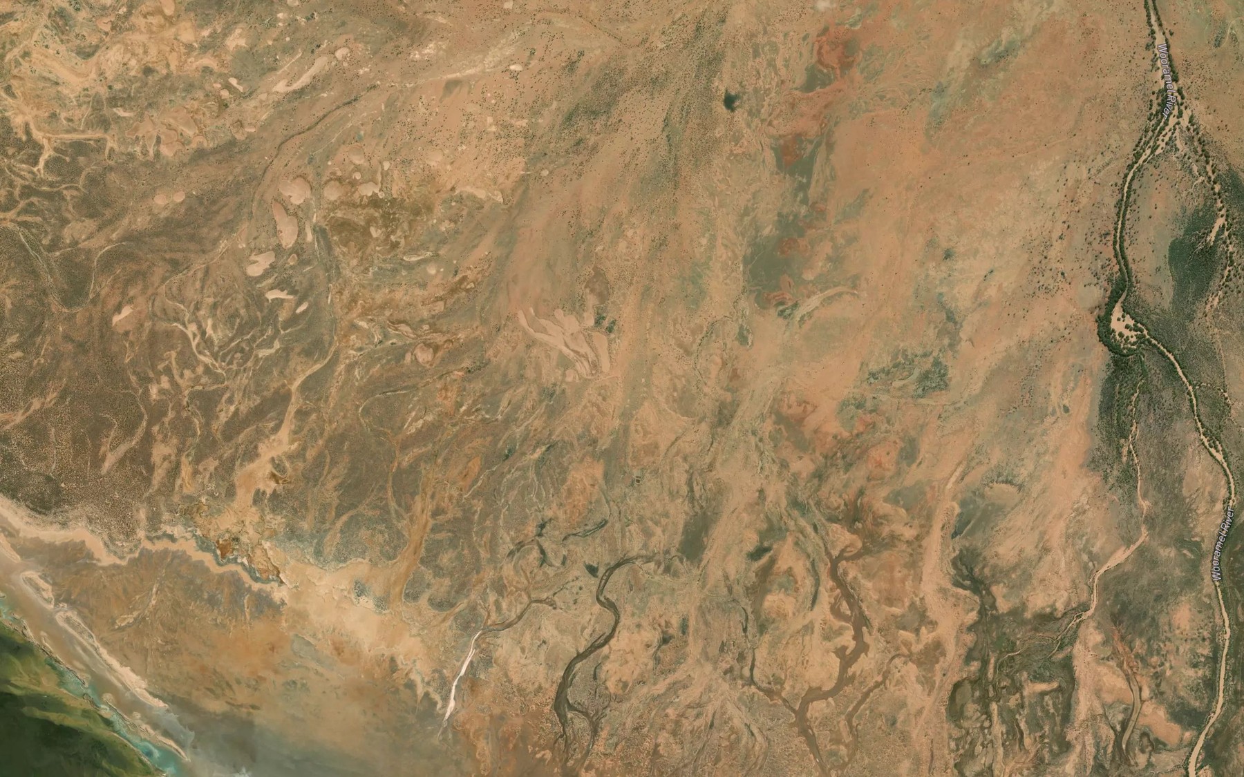 Satellite map of the Toodacaraddy Pool
