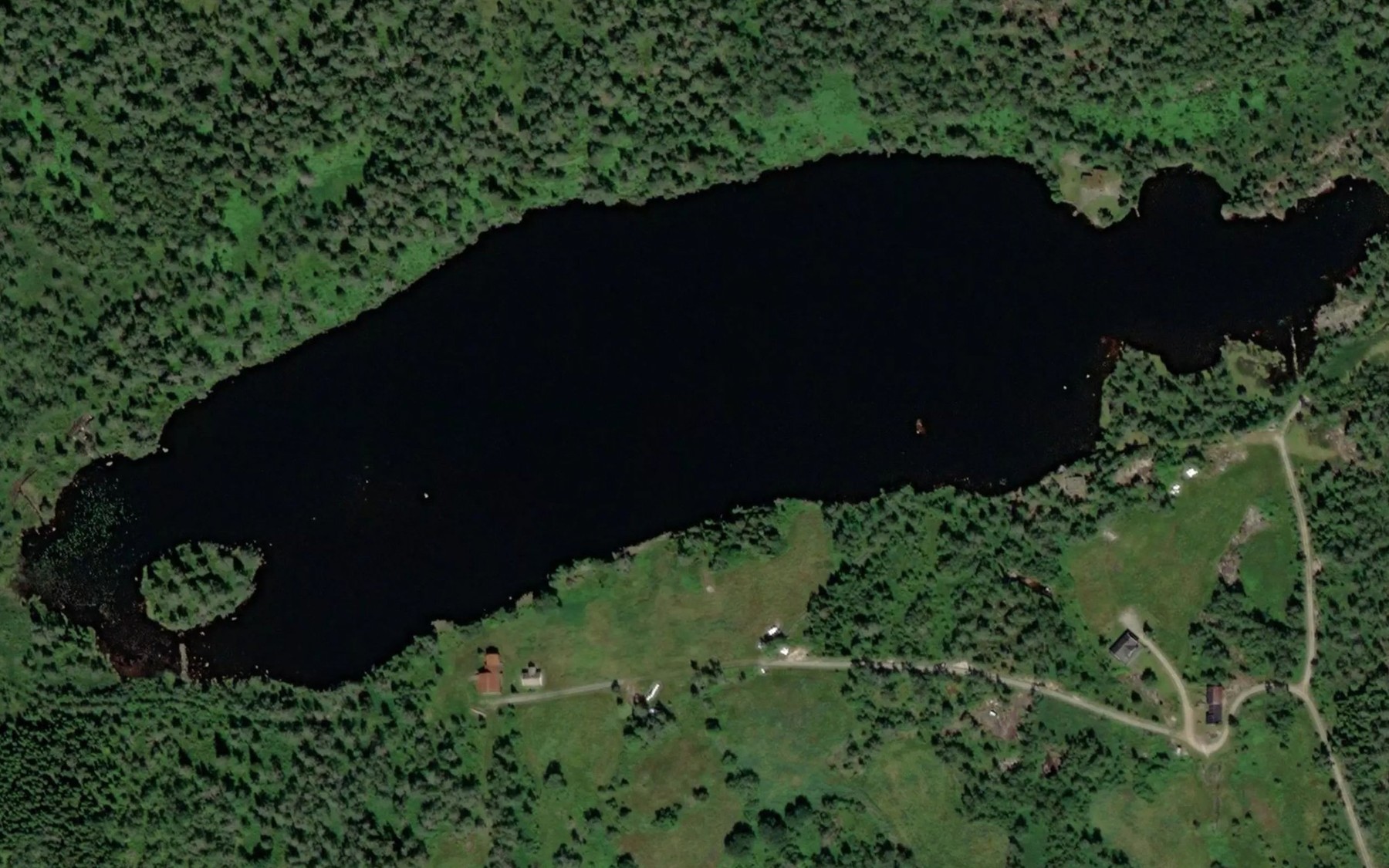 Satellite map of the Krakelandsvatnet