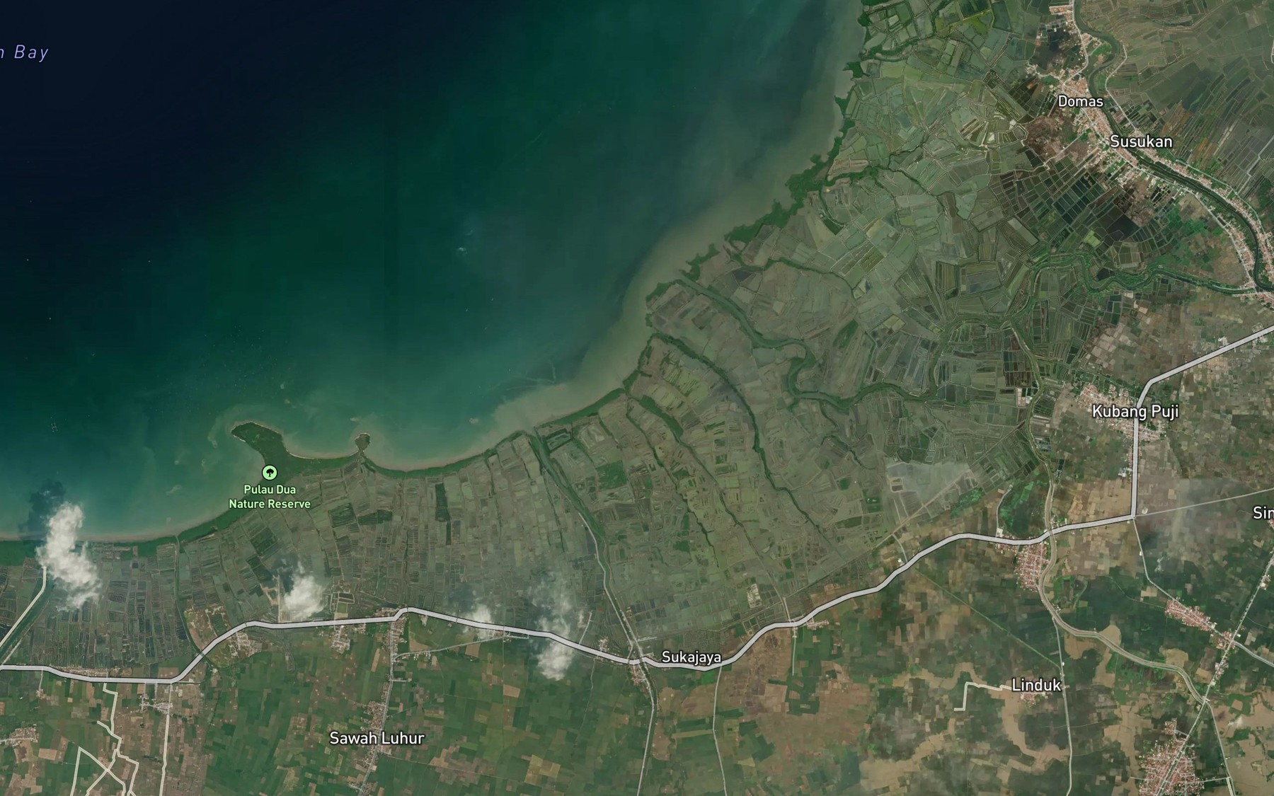 Satellite map of the Kali Jaro