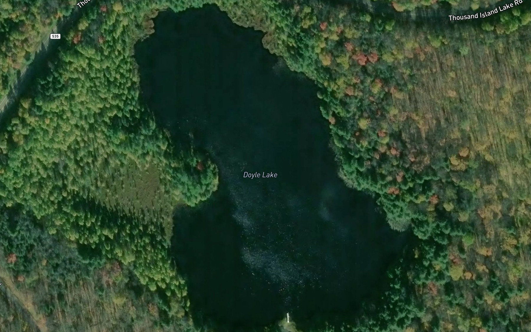 Satellite map of the Doyle Lake
