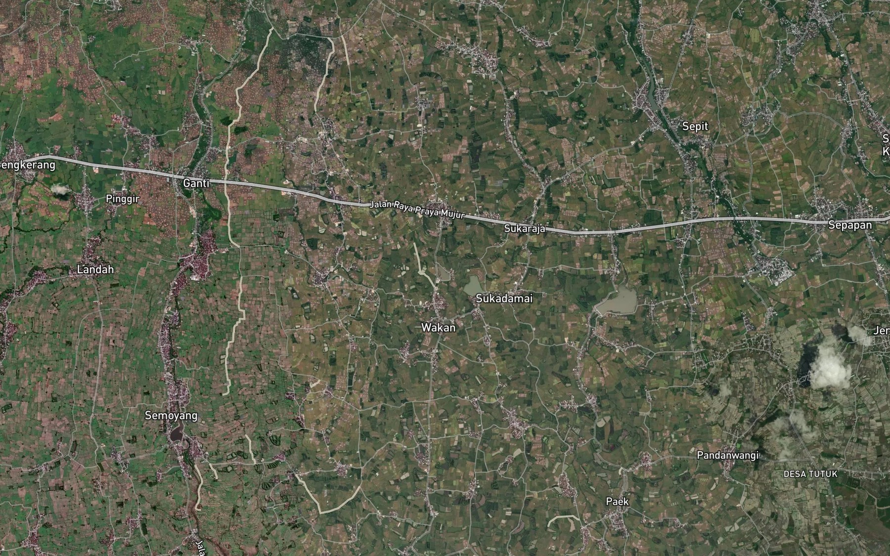 Satellite map of the Embung Pondokraden