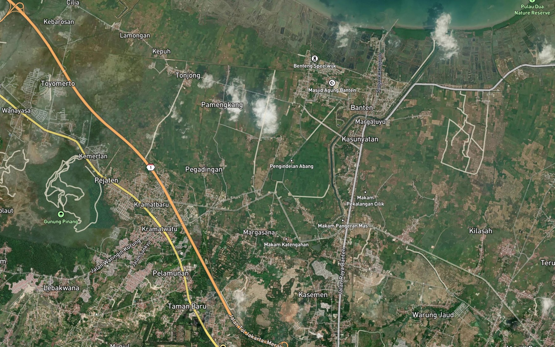 Satellite map of the Tasik Ardi