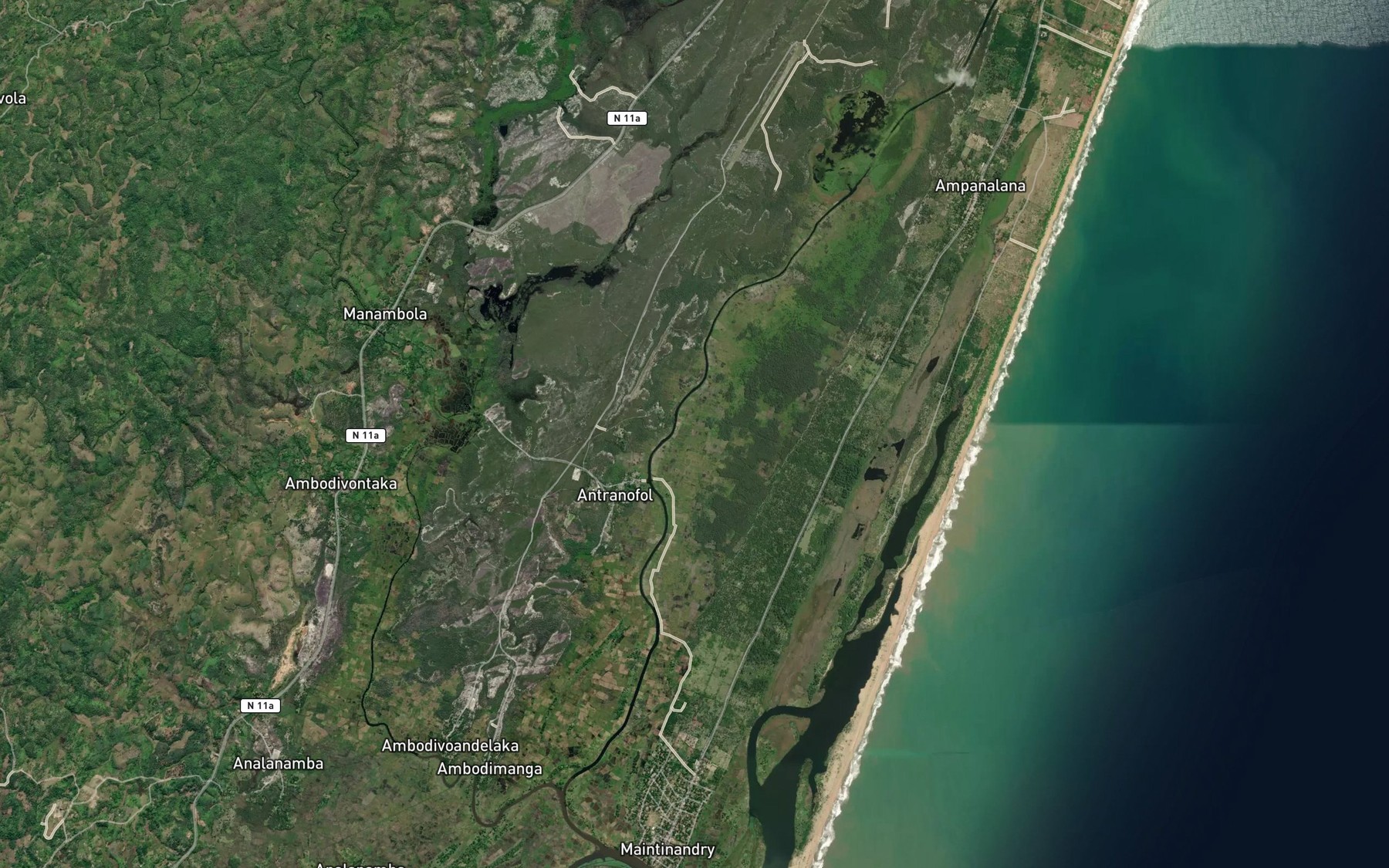 Satellite map of the Canal de Maintinandry