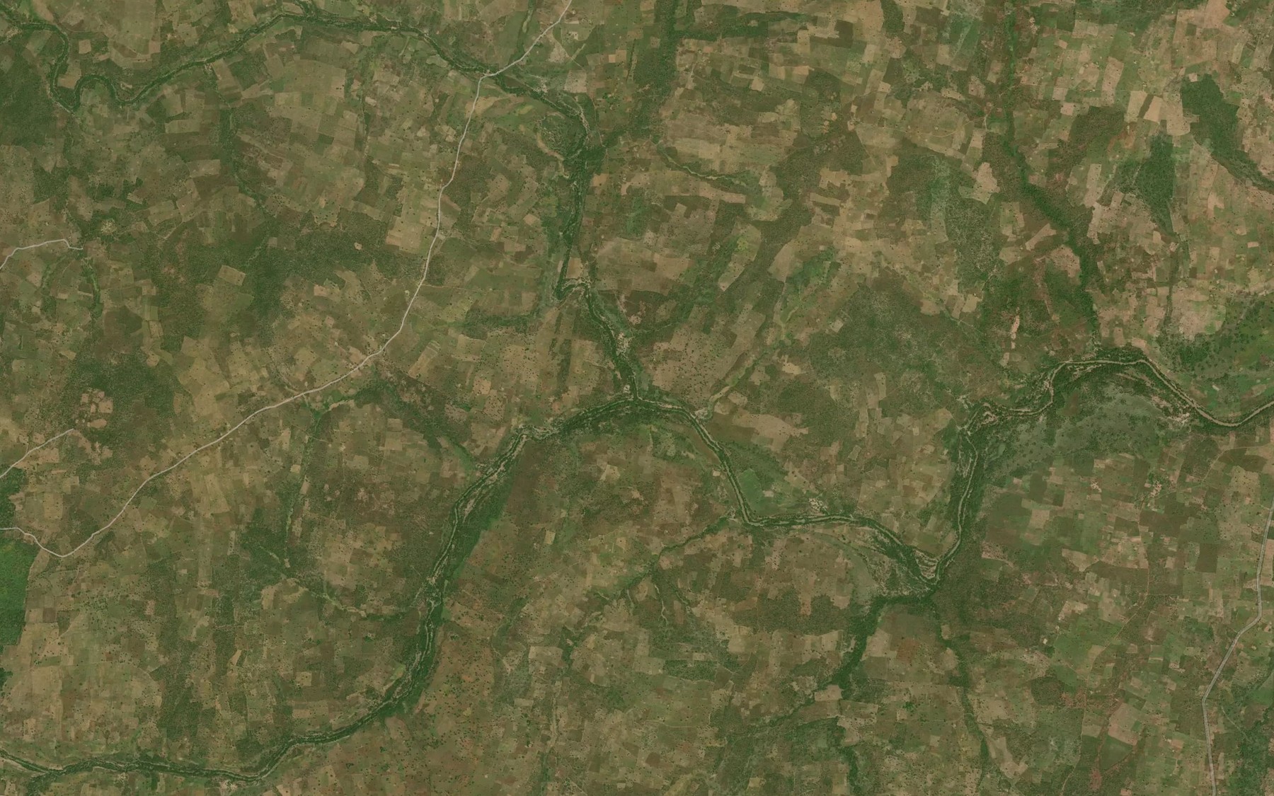 Satellite map of the River Teshe