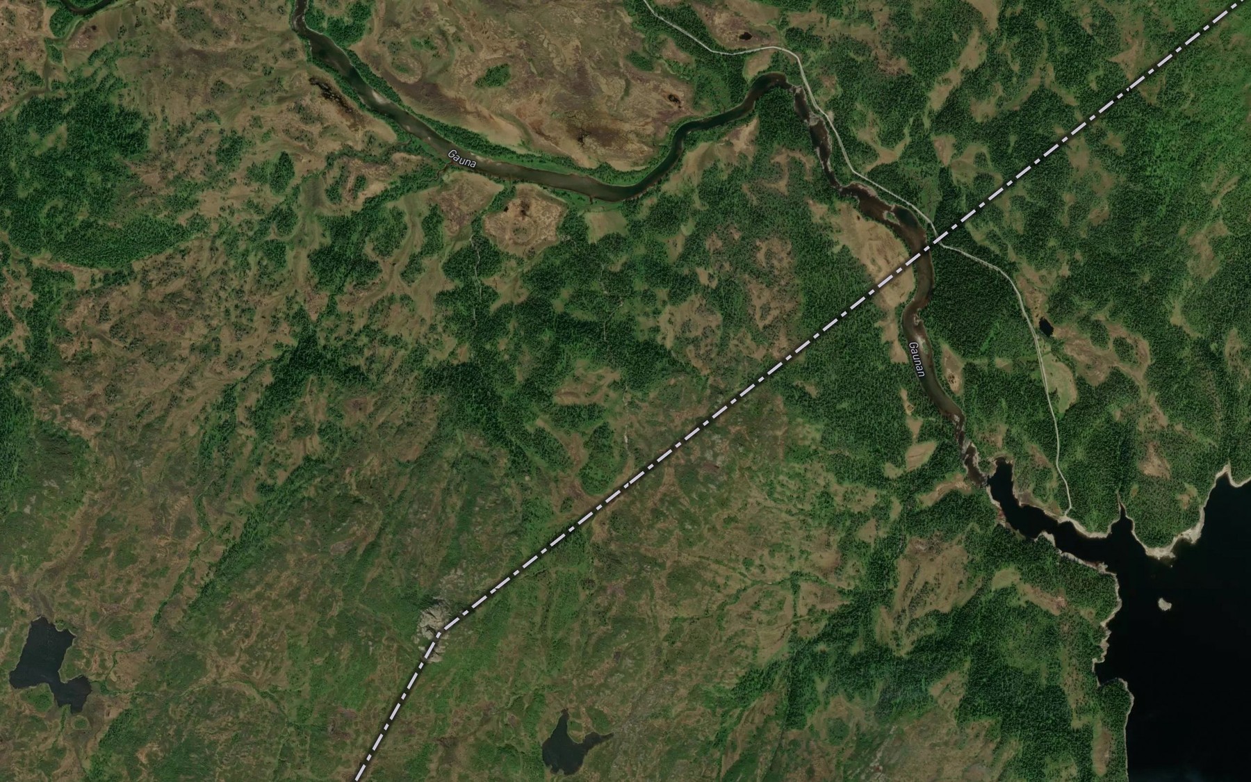Satellite map of the Hogsetbekken
